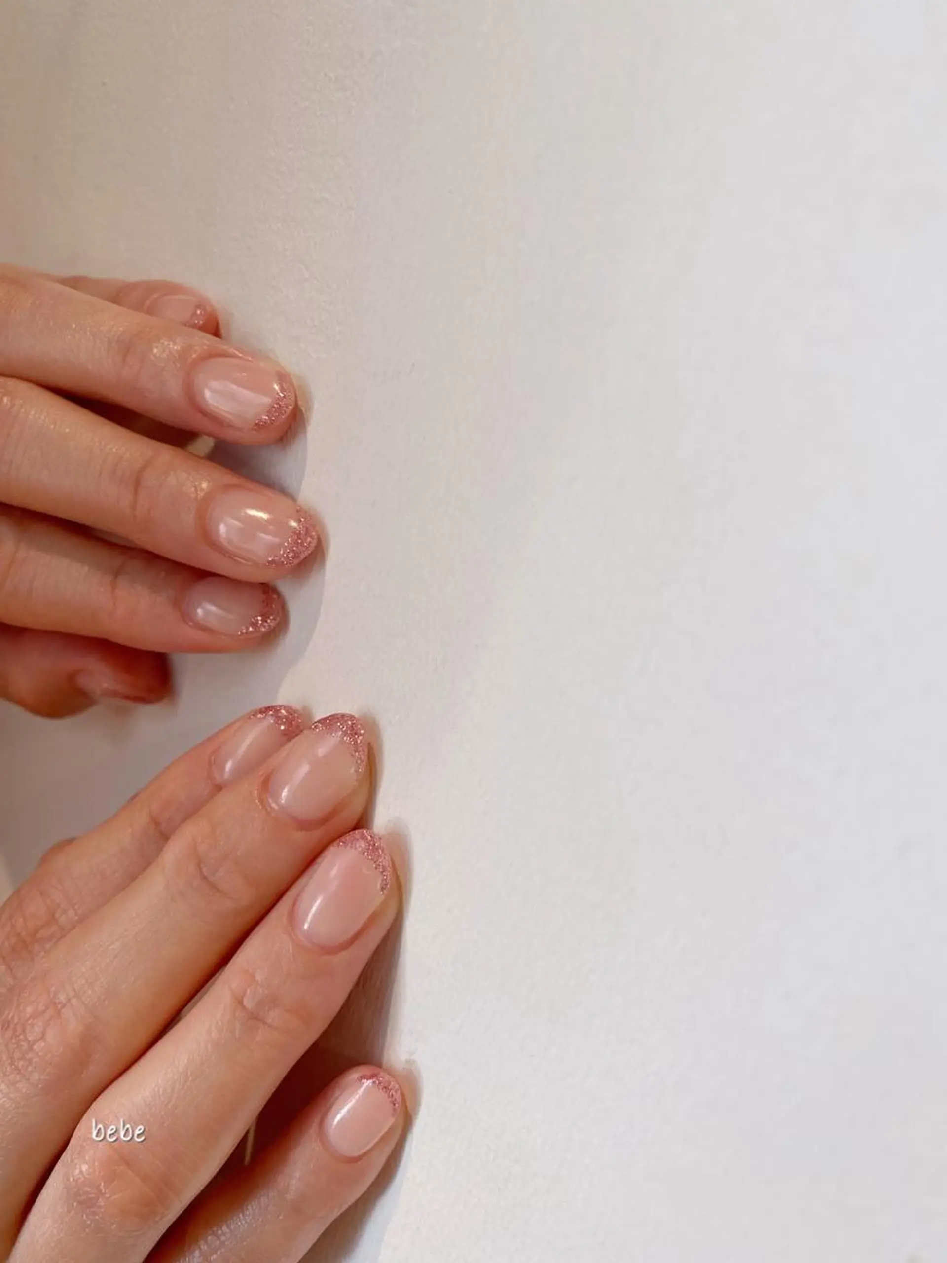 ネイル フレンチネイル ラメ(グリッター) Ann nailのネイルデザイン