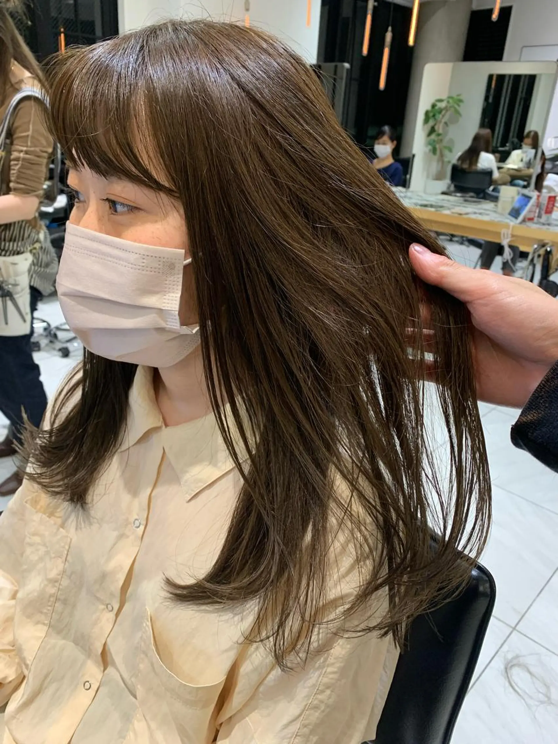 ミディアム カラー チバ タクミのヘアスタイル