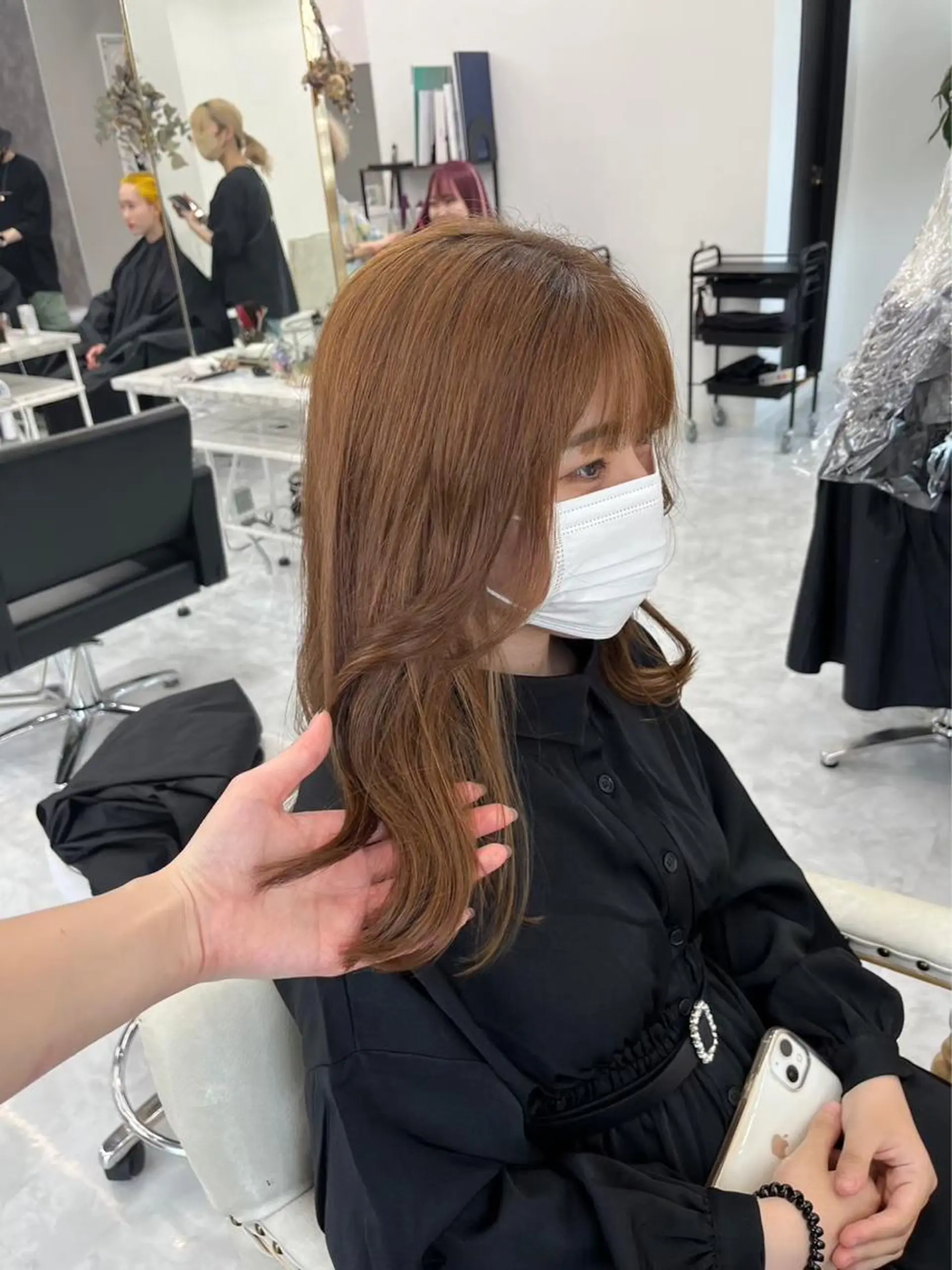 セミロング カラー パーマ ヘアアレンジ メンズ キッズ ネイル マツエク・マツパ アイブロウ 似合わせ美容師🌙 Miyu🐈‍⬛💕のヘアスタイル