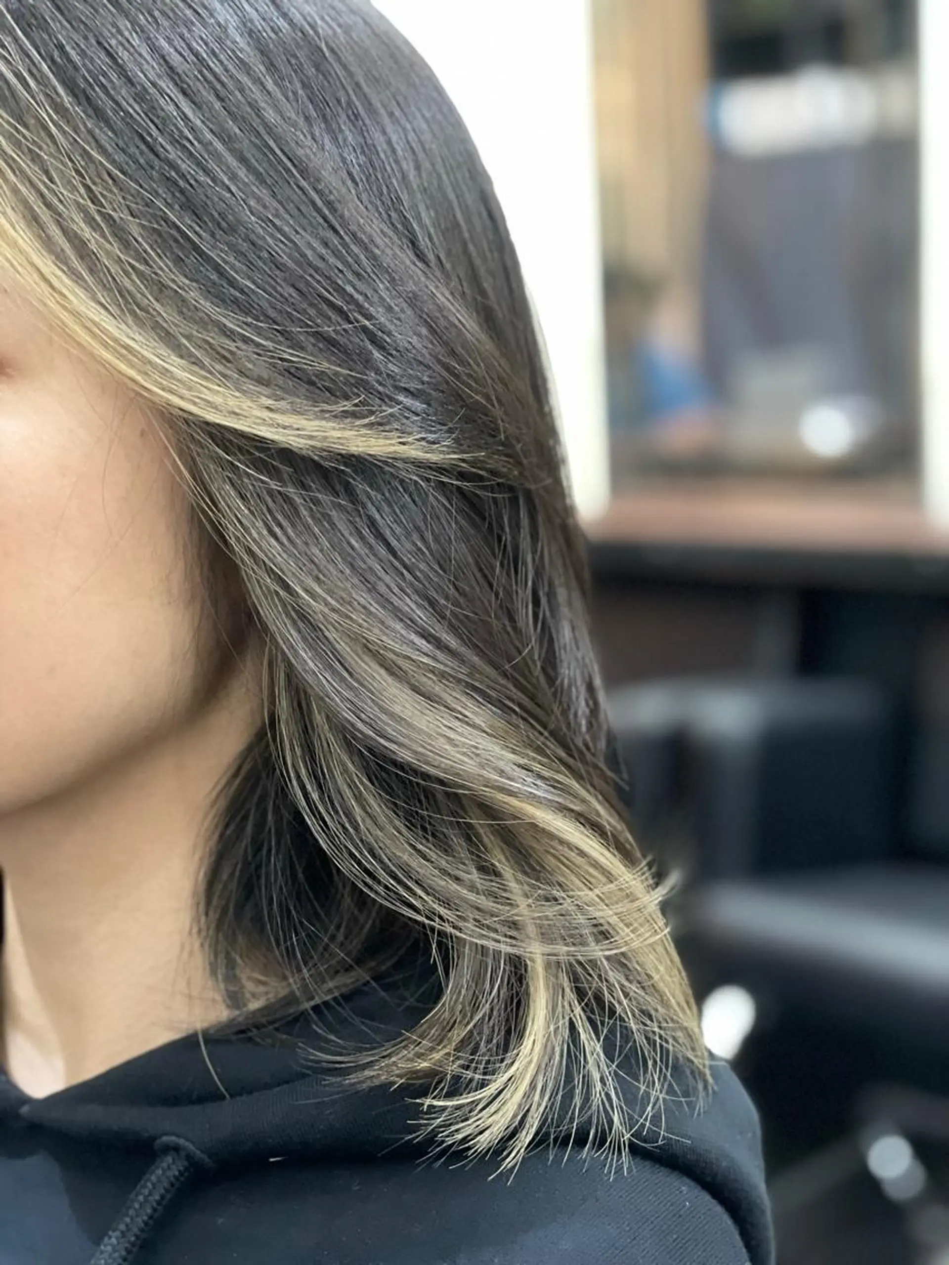 ミディアム カラー 顔周りカット S.MASTARD所属・TAKA ♦︎bridge♦︎のヘアスタイル