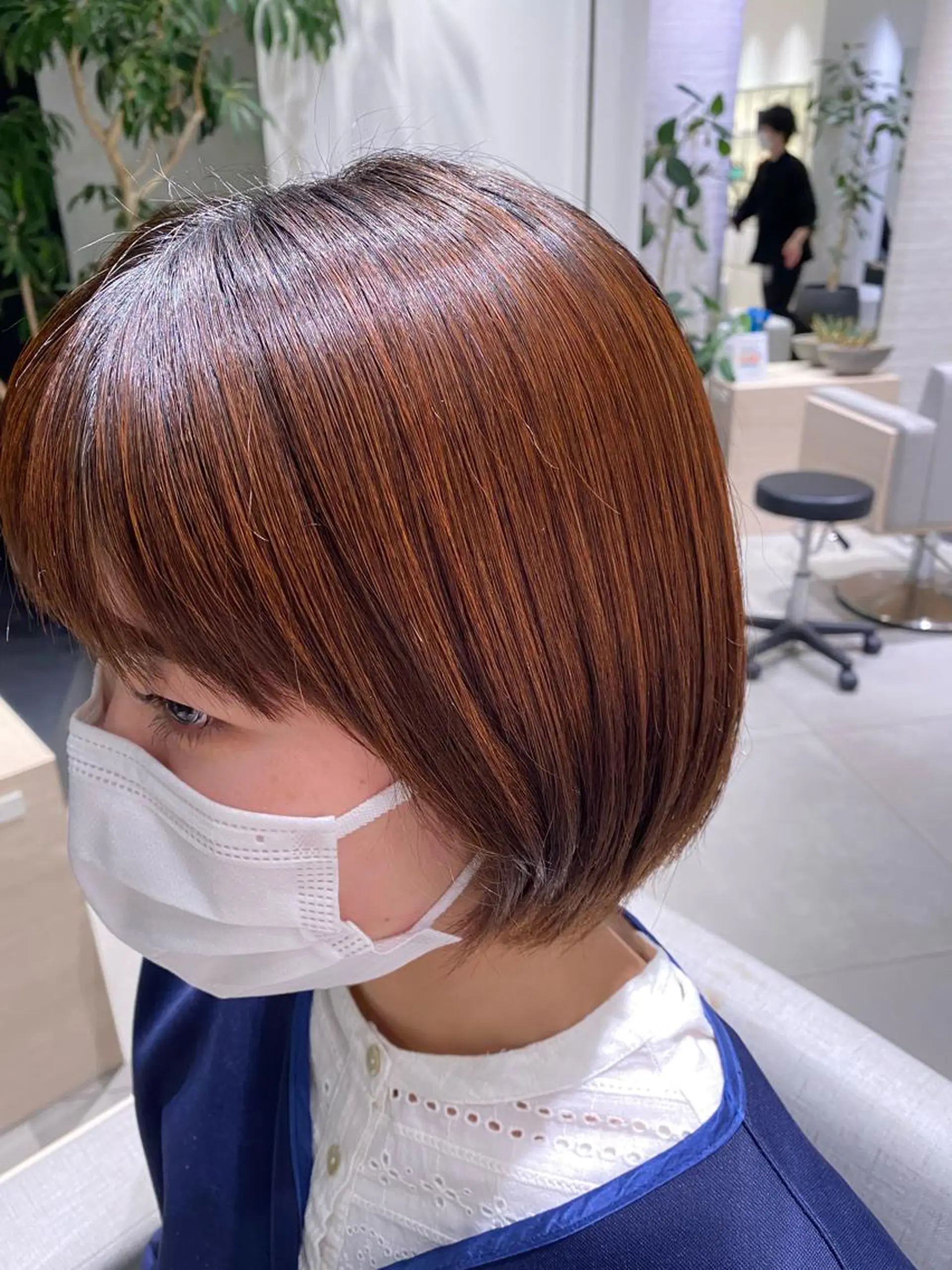 ショート パーマ 縮毛矯正 銀座/韓国レイヤー/ 艶カラー🍓原田侑依のヘアスタイル