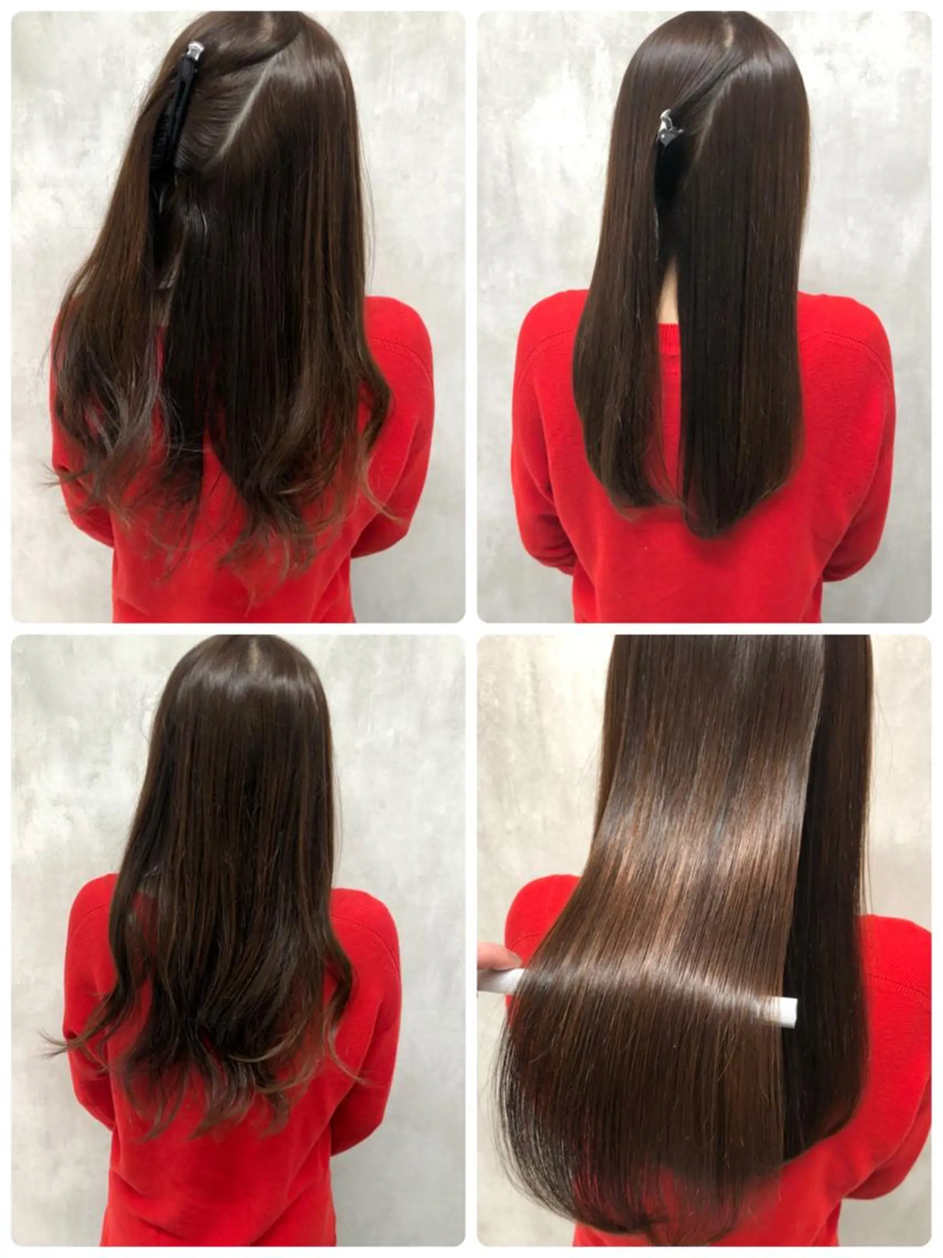 ロング カット 縮毛矯正 トリートメント ⚠️美容室迷子⚠️ 谷口にお任せ😊のヘアスタイル