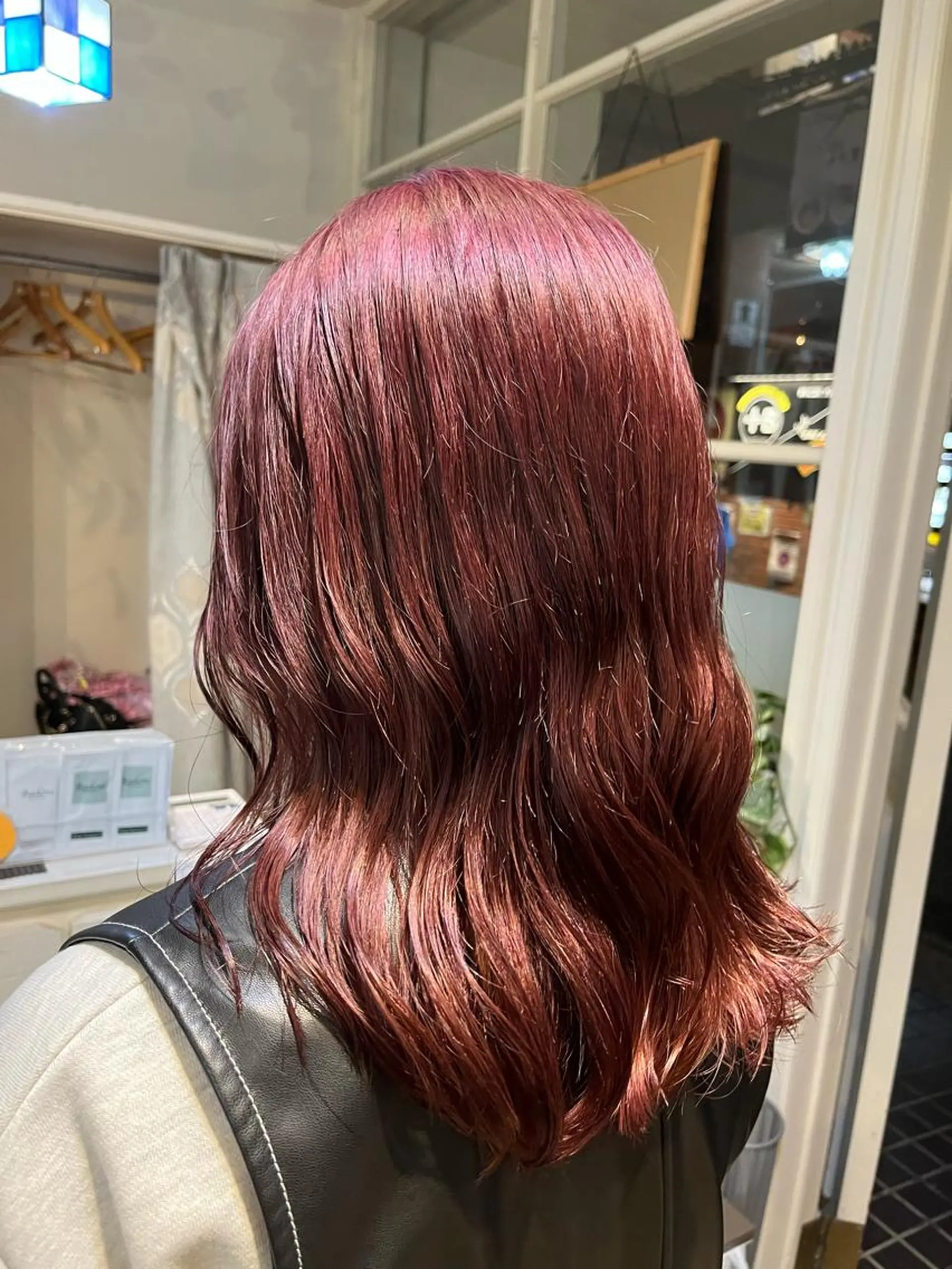 ロング カラー ブリーチ ピンクカラー カラー職人 なかもと たつひろのヘアスタイル