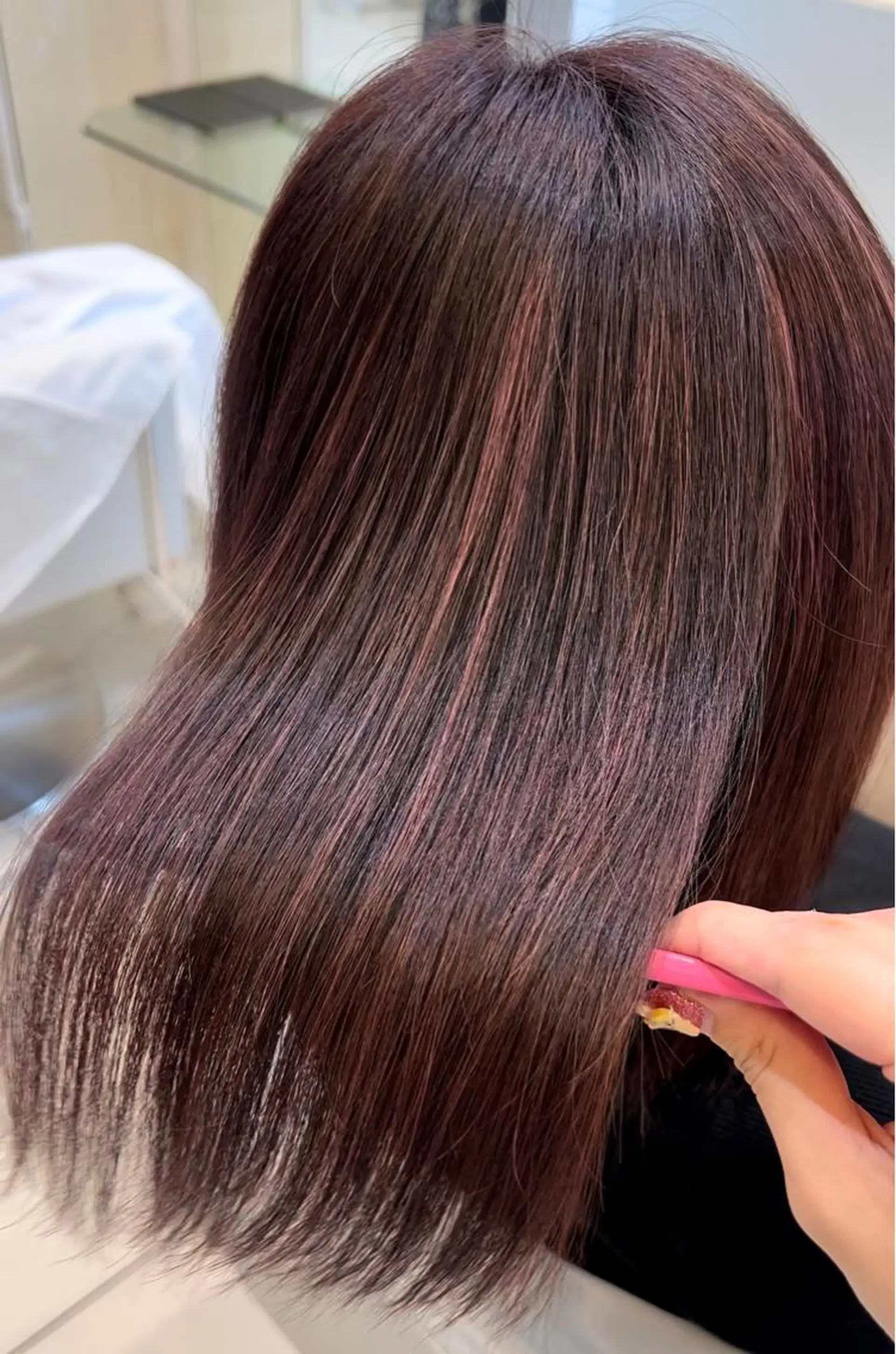ロング カラー ハイライトカラー ピンクカラー ハイライト 銀座/カラー 🎀momo🎀のヘアスタイル