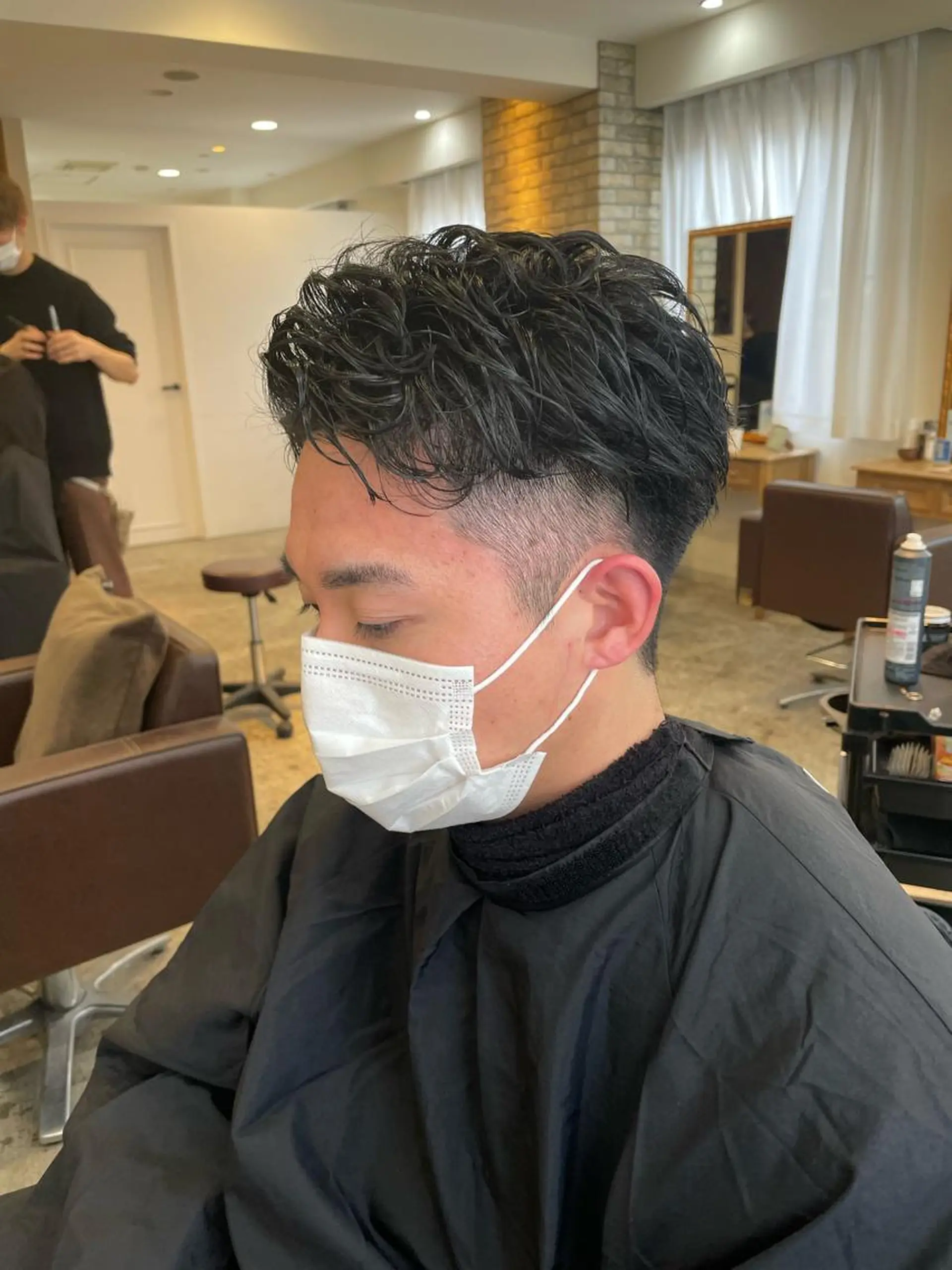 ショート パーマ メンズ メンズパーマ カット パーマ トリートメント ヘアセット 髪質改善特化 🫧松野力也のヘアスタイル