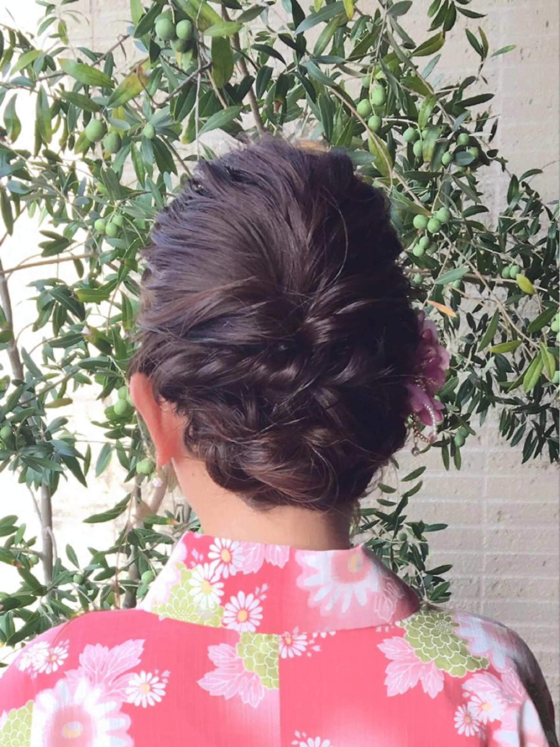 ヘアアレンジ 浴衣 ぱつっとボブ/ 小野あかねのヘアスタイル