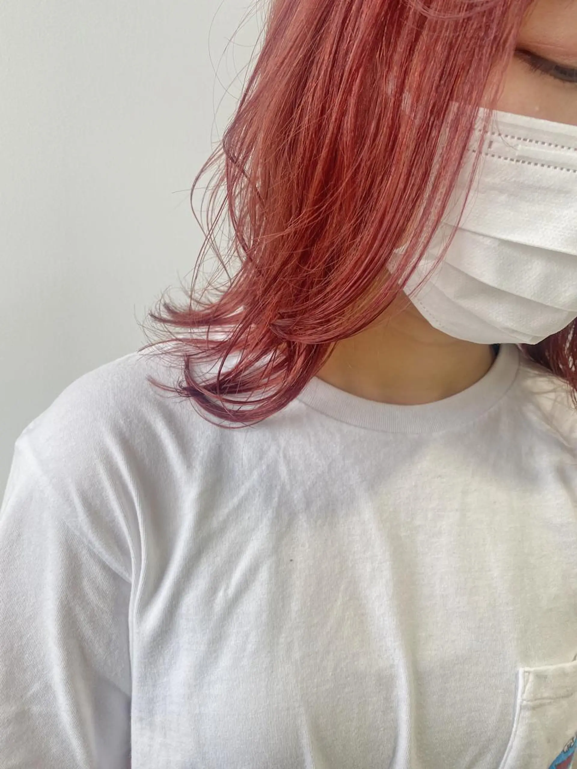 ショート カラー ボブレイヤー ピンクカラー ボブ レイヤーカット カット ヘアカラー 新井 広之のヘアスタイル