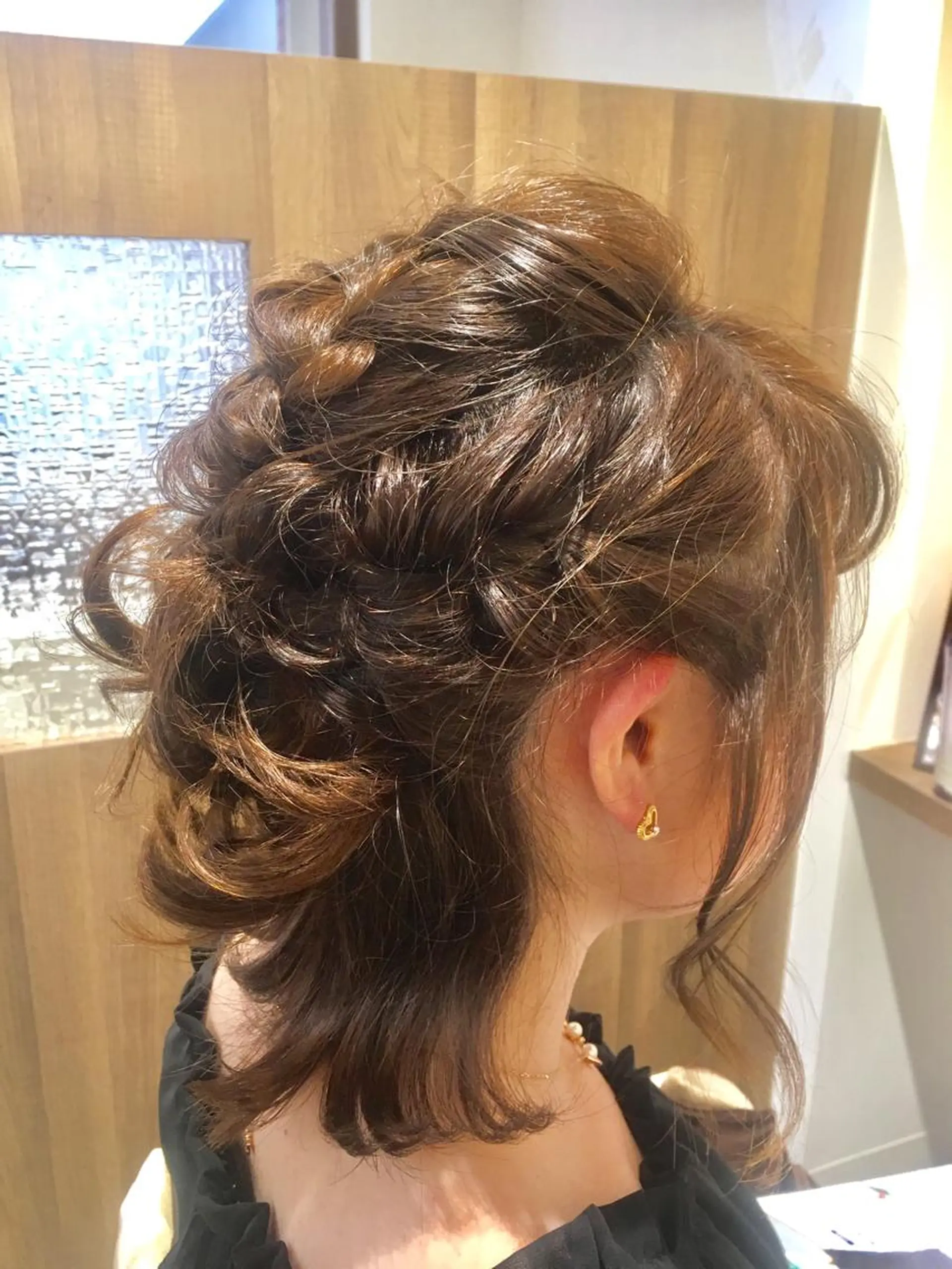 ミディアム ヘアアレンジ ヘアセット yoshimi .のヘアスタイル