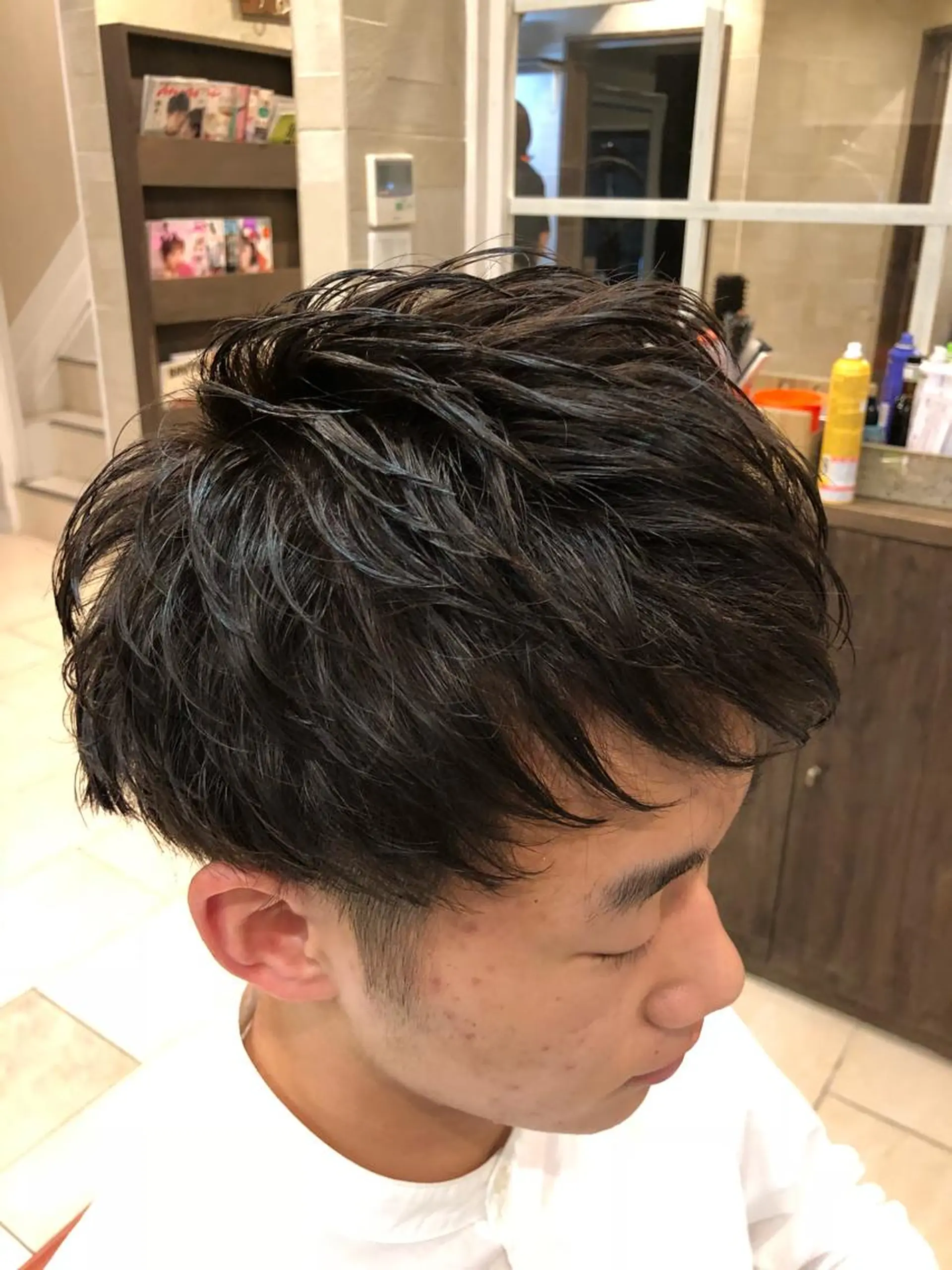 ショート カラー パーマ メンズ 💈大人の渋髪💈 店長　大橋侑弥のヘアスタイル