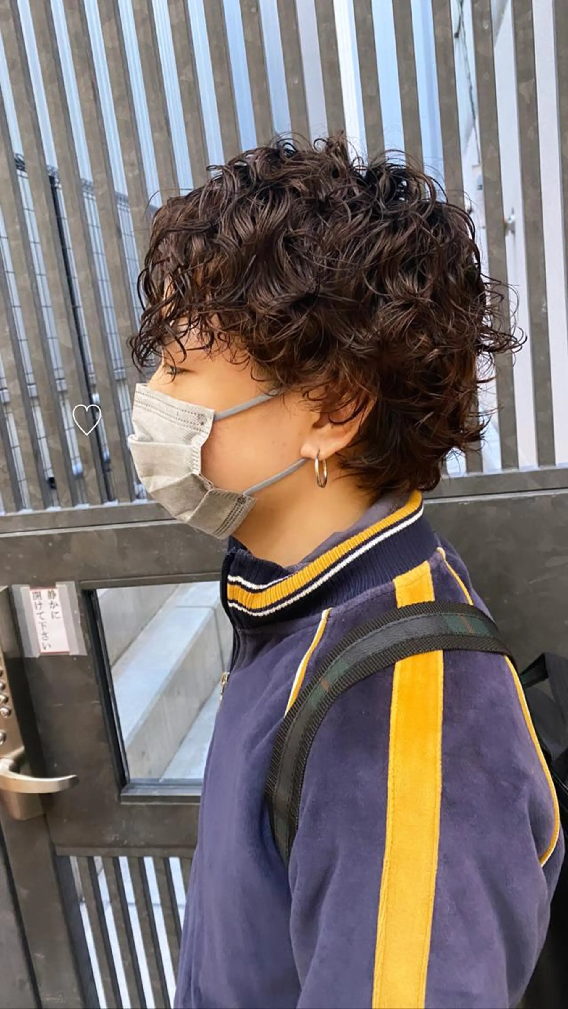 メンズ メンズパーマ ウルフカット／吉村 桃子のヘアスタイル