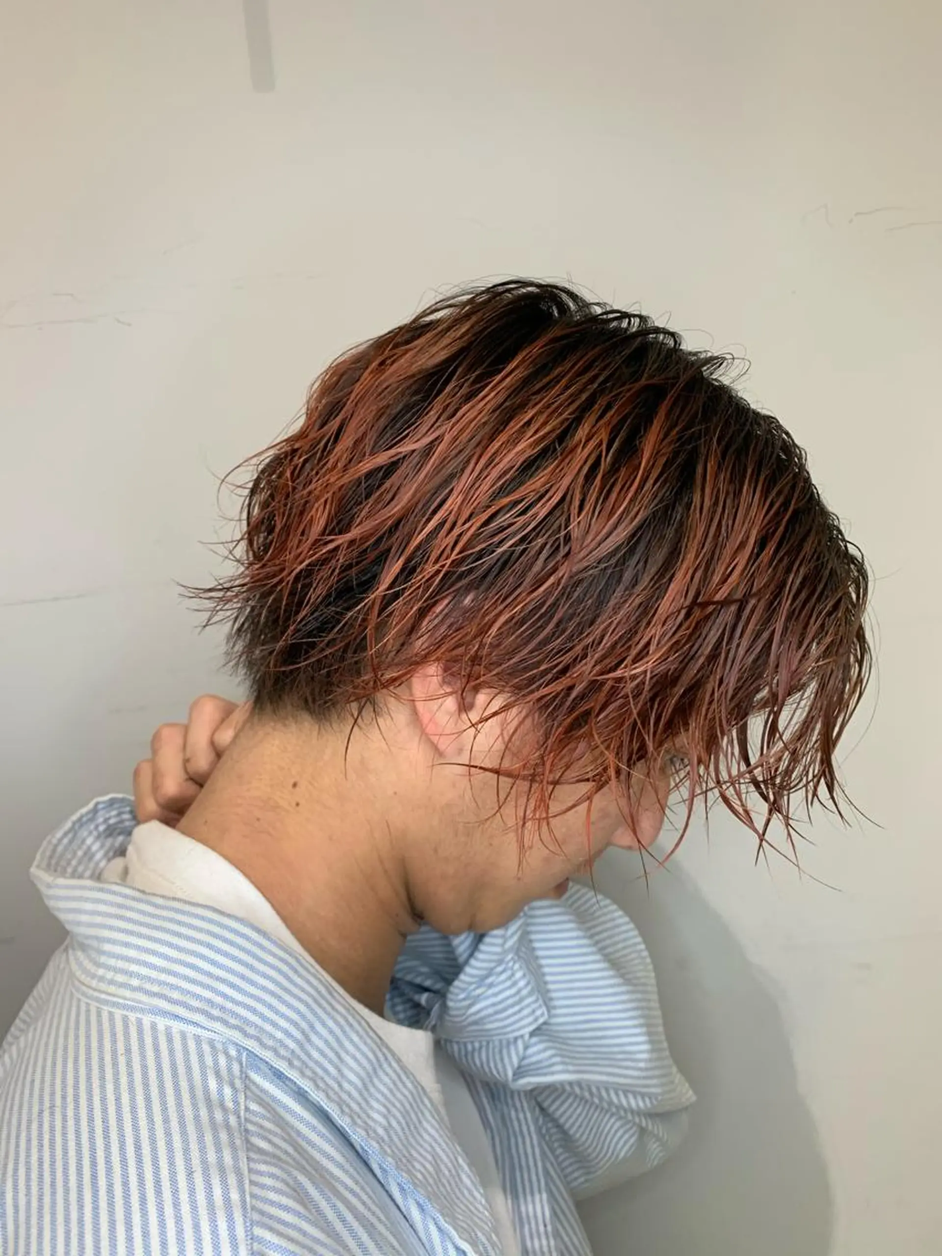 カラー メンズ メンズブリーチ ブリーチ オレンジ カット ヘアカラー トリートメント 🦖鶴岡香純🦖 5/1から復帰しますのヘアスタイル