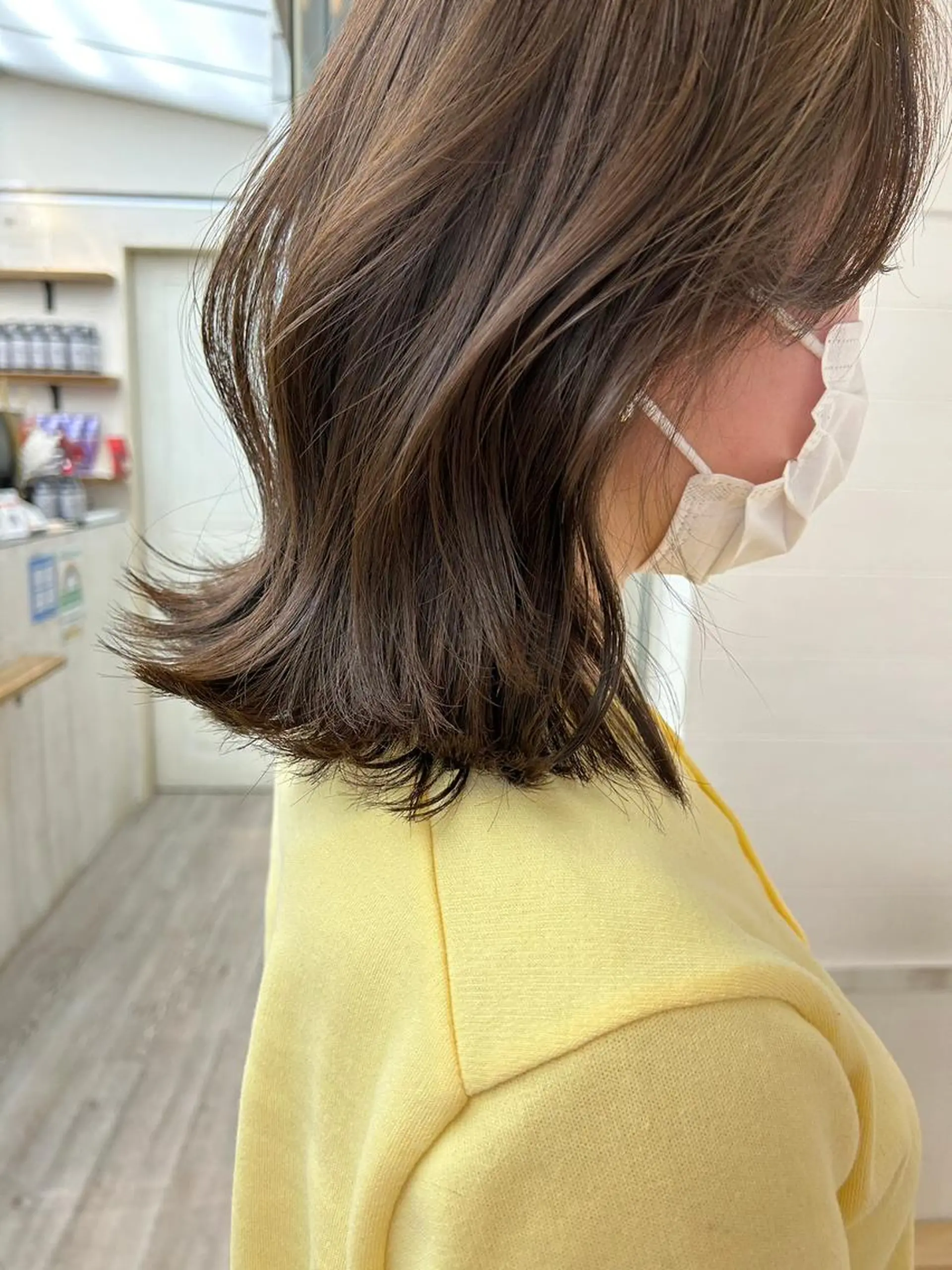 ロング パーマ カラー アディクシーカラー アッシュ バレイヤージュ ミストバング ブリーチ 初めでも安心🌟 newi町田✂のヘアスタイル