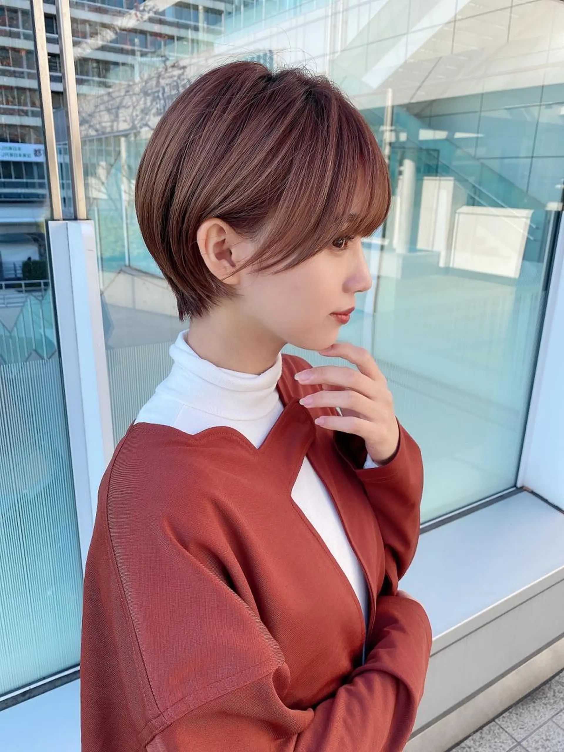 ショート カラー 女性が憧れる ショート/角田愛和のヘアスタイル