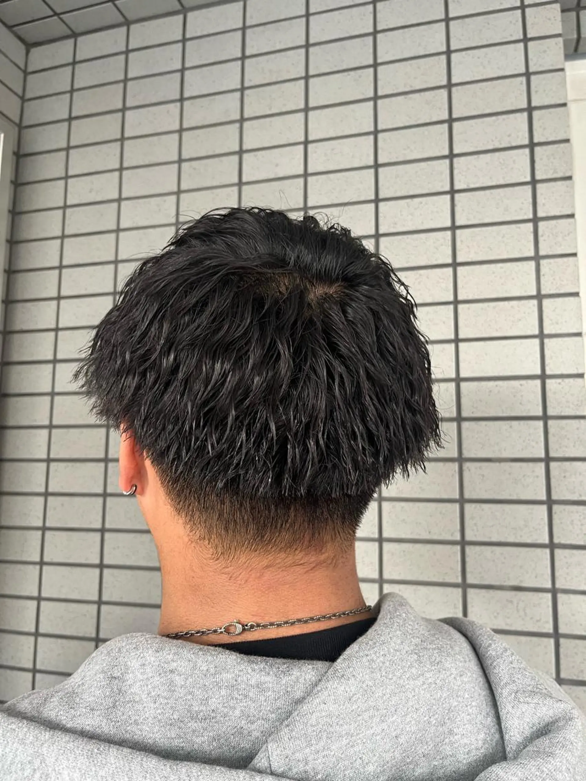 パーマ メンズ カット パーマ 西院LOOP sayakaのヘアスタイル