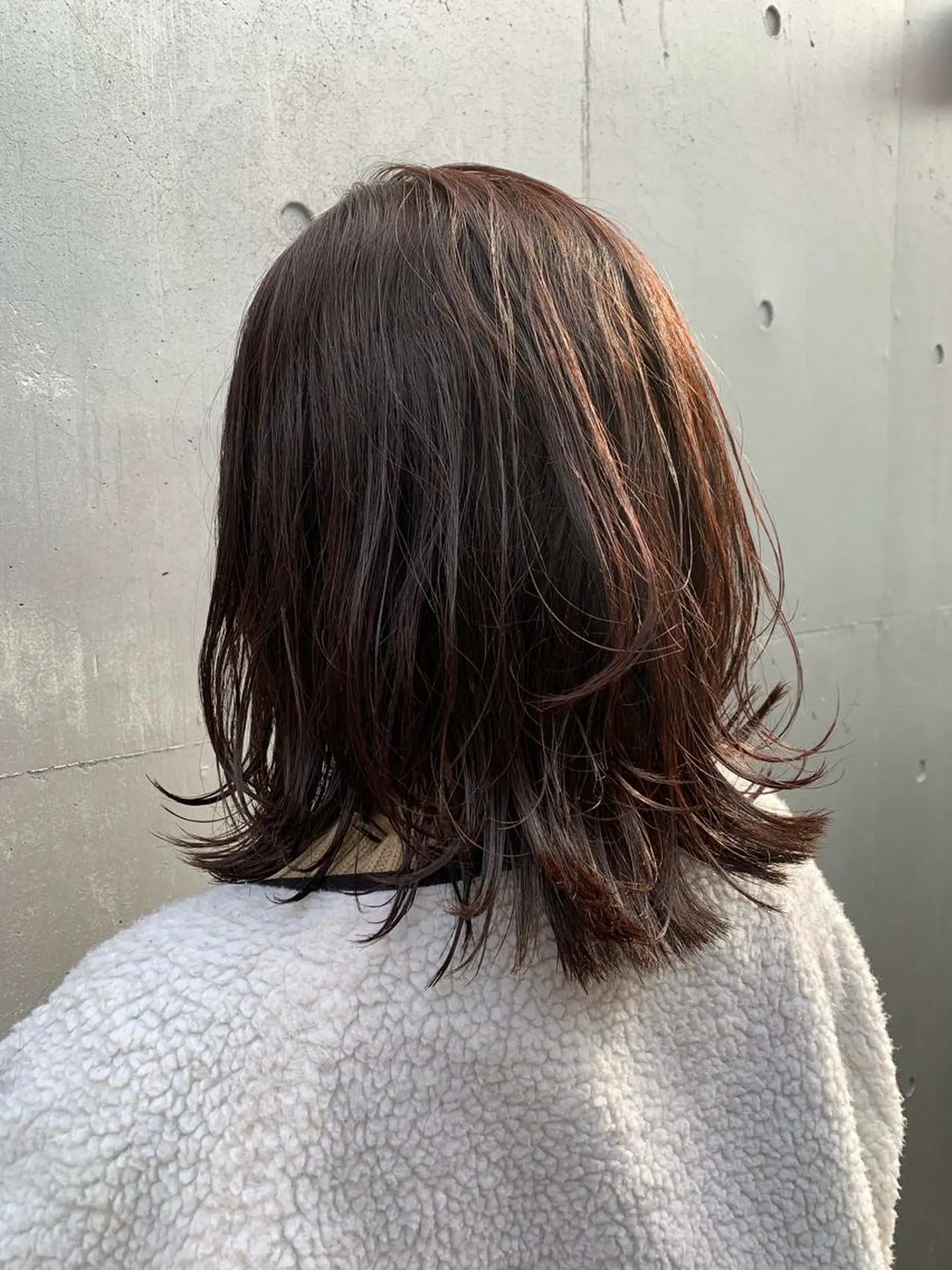 ミディアム カラー パーマ ヘアアレンジ ミニボブ/ブリーチ 🌈MISATOのヘアスタイル