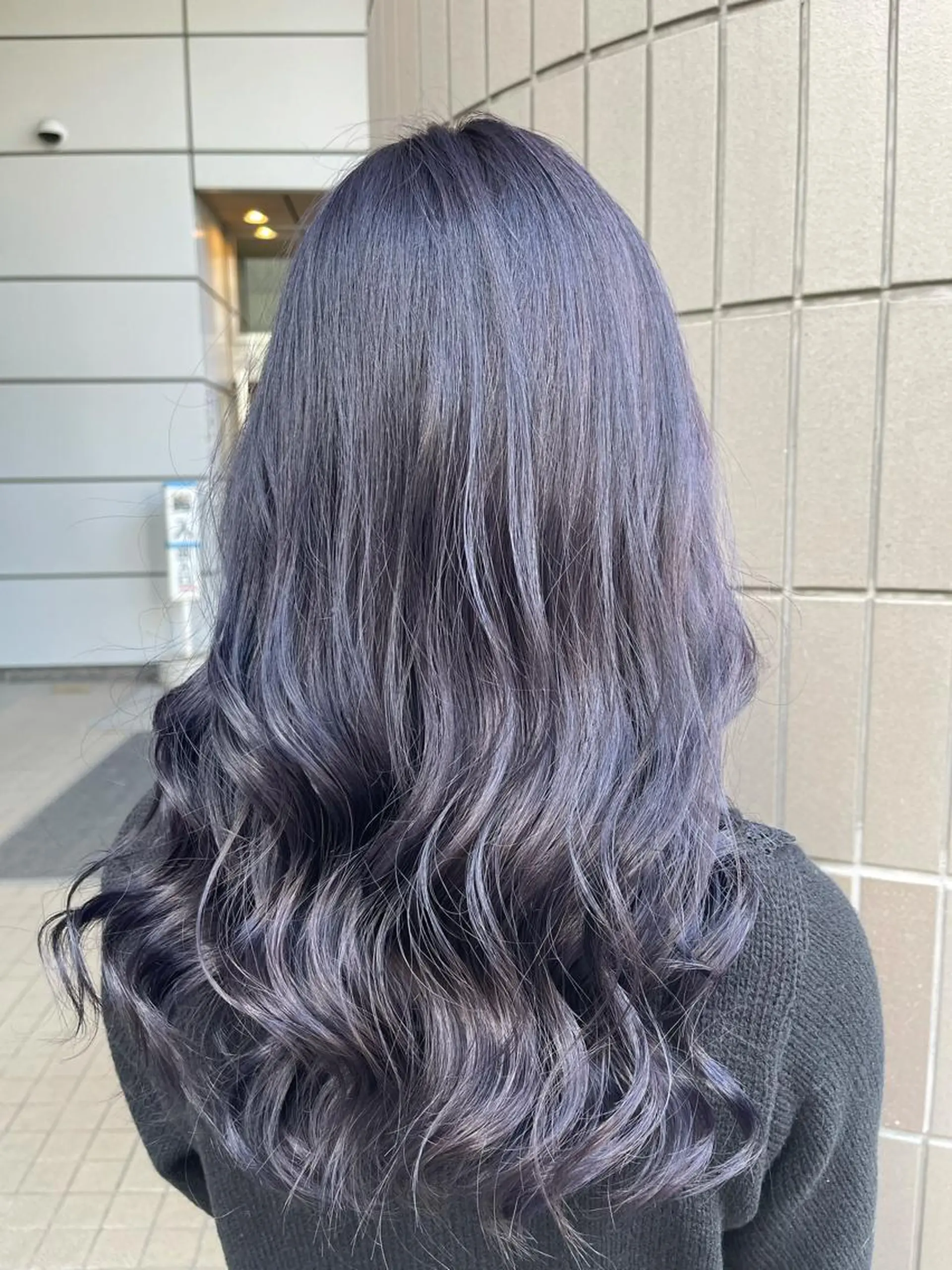 ロング カラー ディープラベンダー ラベンダーカラー ヨシンモリ 韓国風ヘア カット ヘアカラー トリートメント Zina天王寺 CHIAKIのヘアスタイル