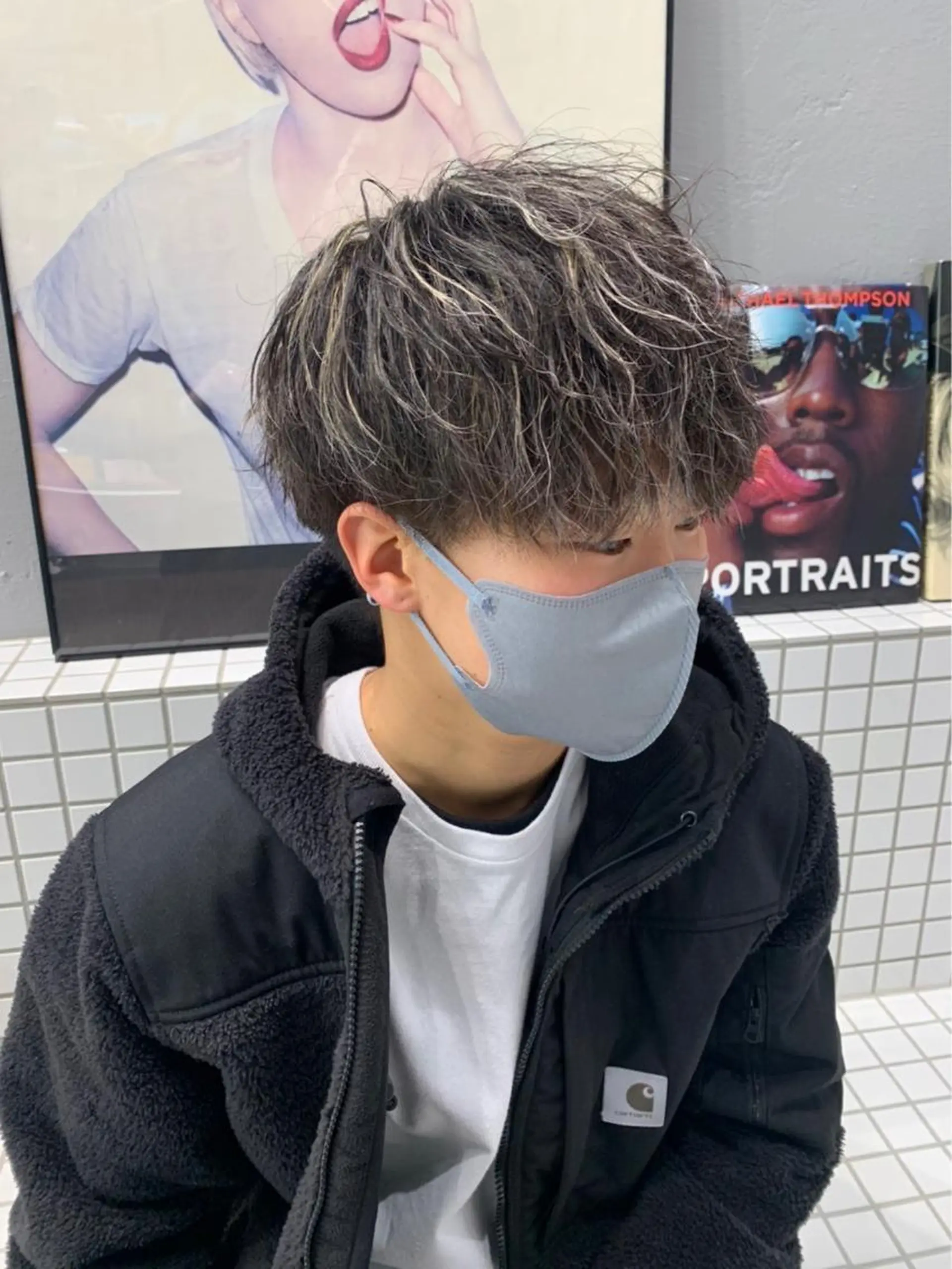 カラー パーマ メンズ 新宿【メンズパーマ】 塩澤太一のヘアスタイル