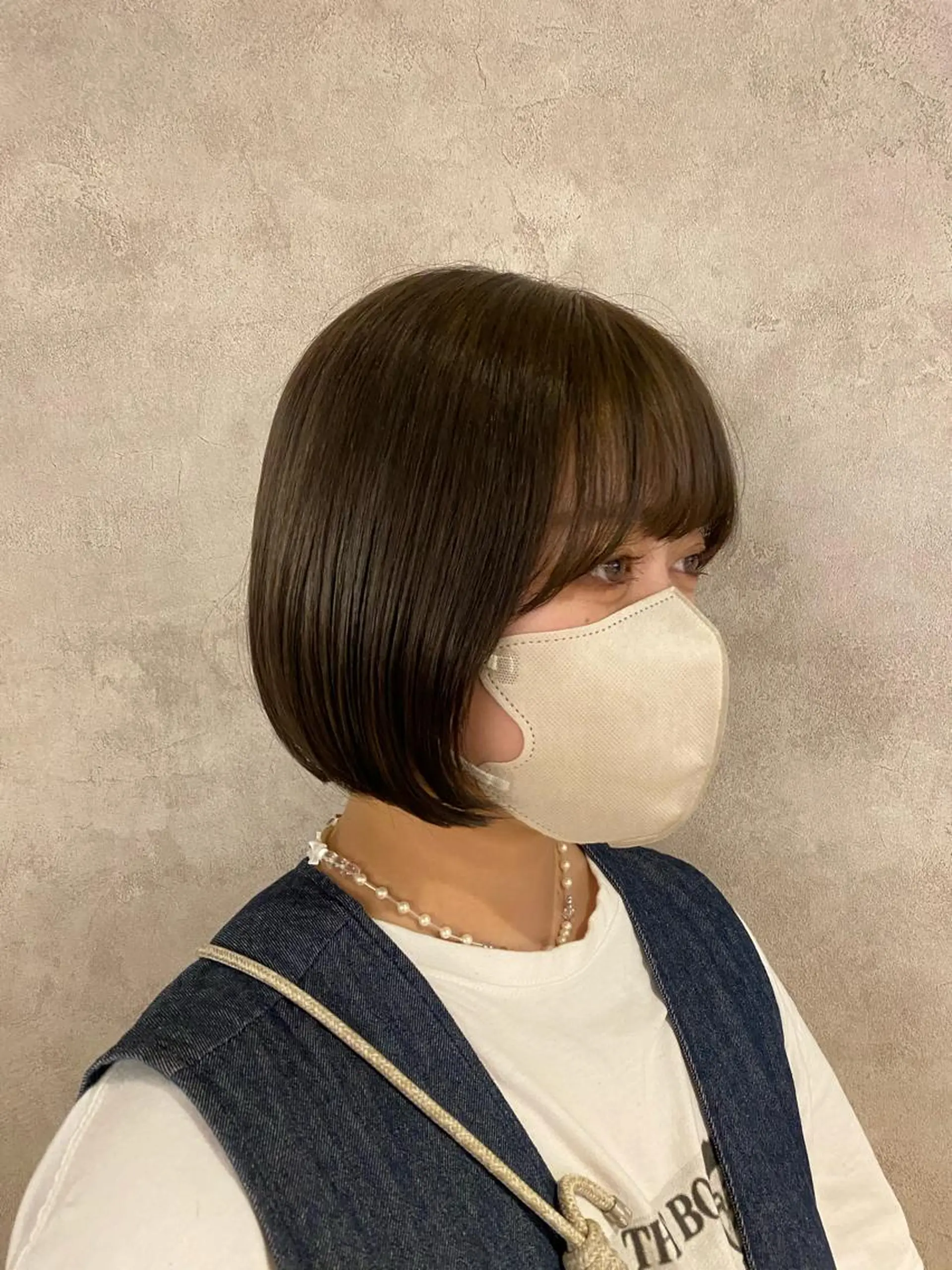 ミディアム カット ヘアカラー トリートメント stylist トモヤのヘアスタイル