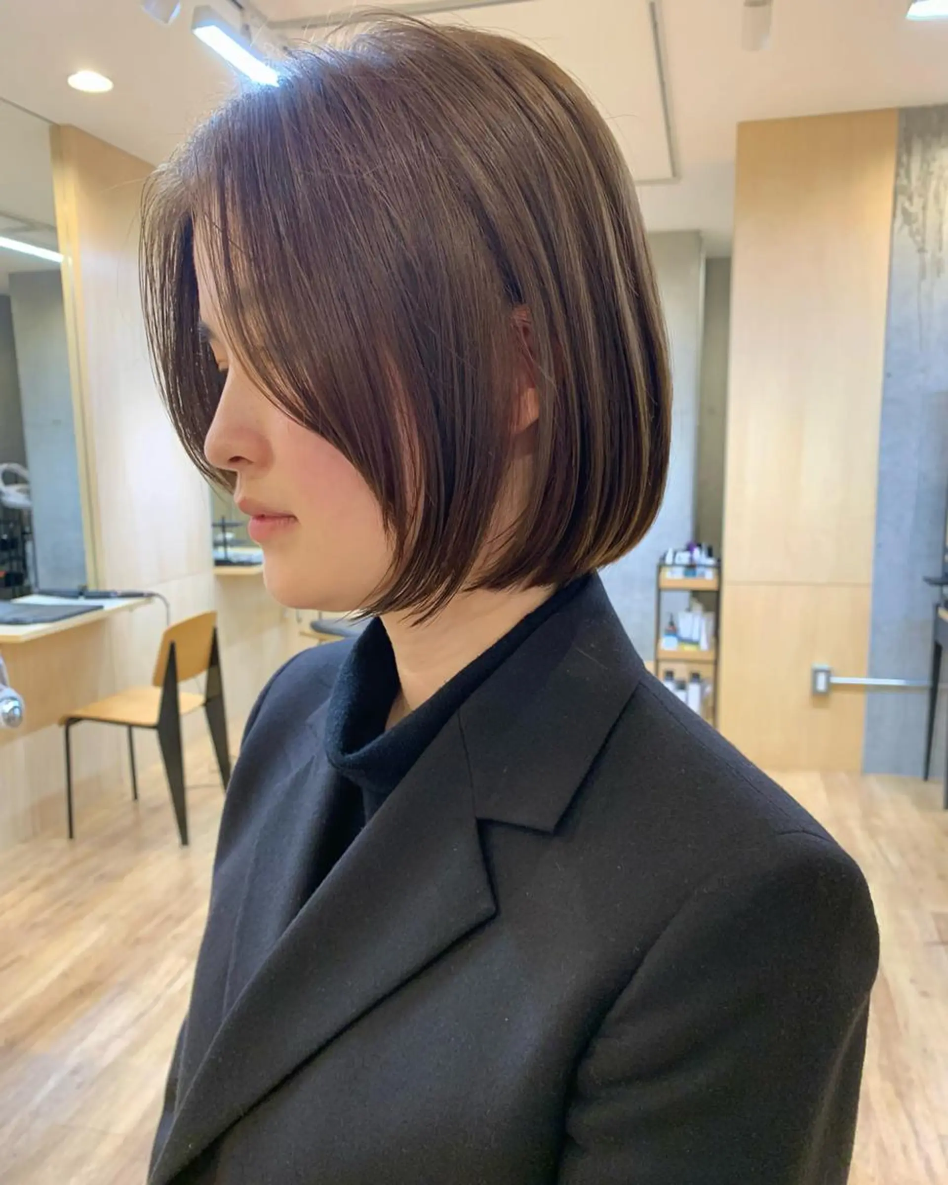 ショート 切りっぱなしボブ ボブ 似合わせカット 外ハネヘア CRAFT hairdesignのヘアスタイル