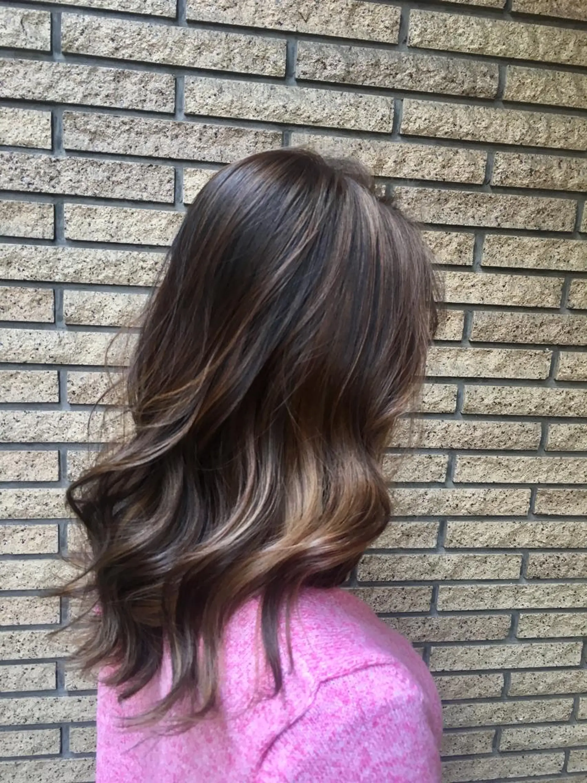 セミロング カラー 長谷川 香織のヘアスタイル