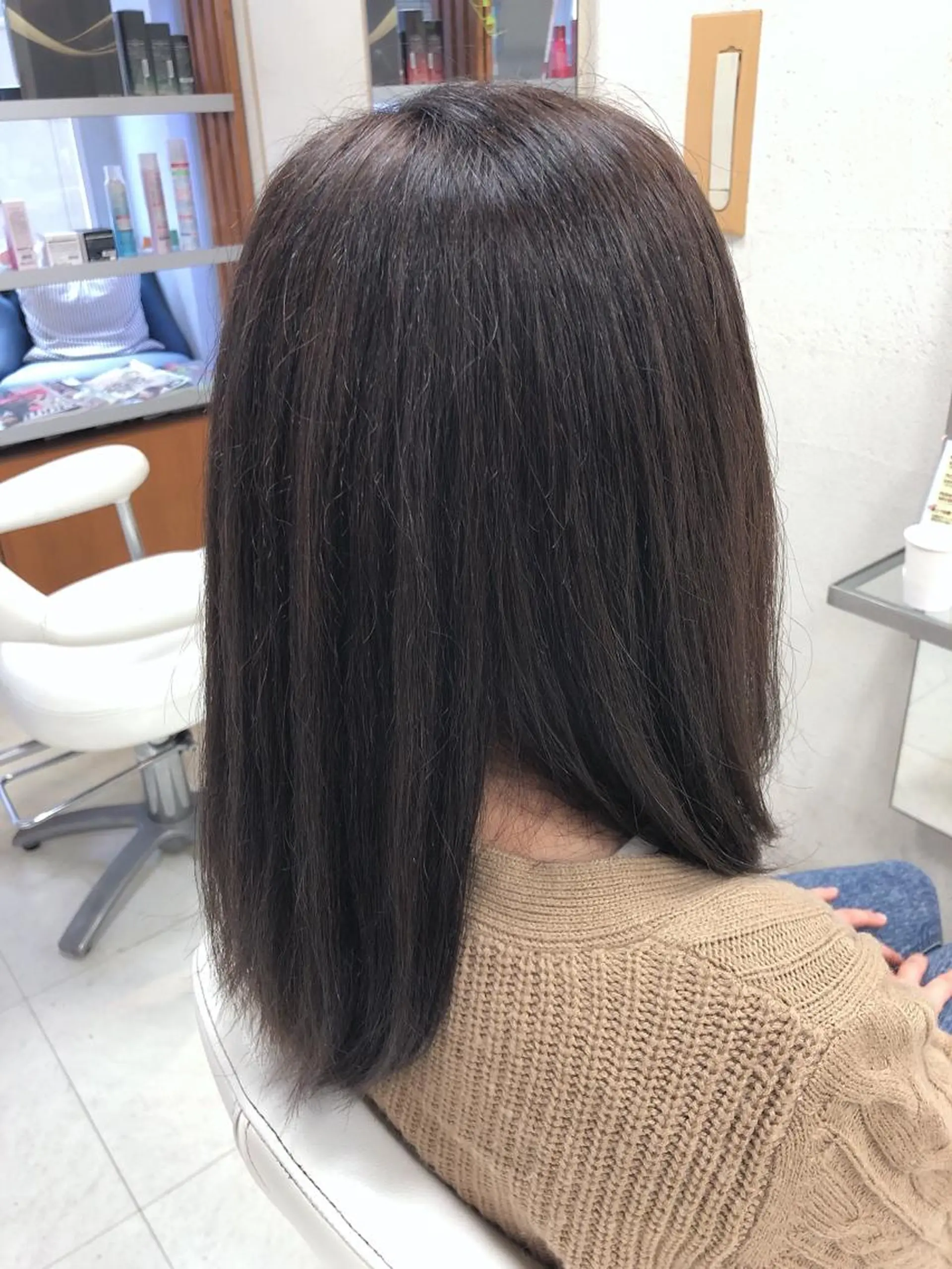 ミディアム ヘアカラー 阿部 美咲のヘアスタイル