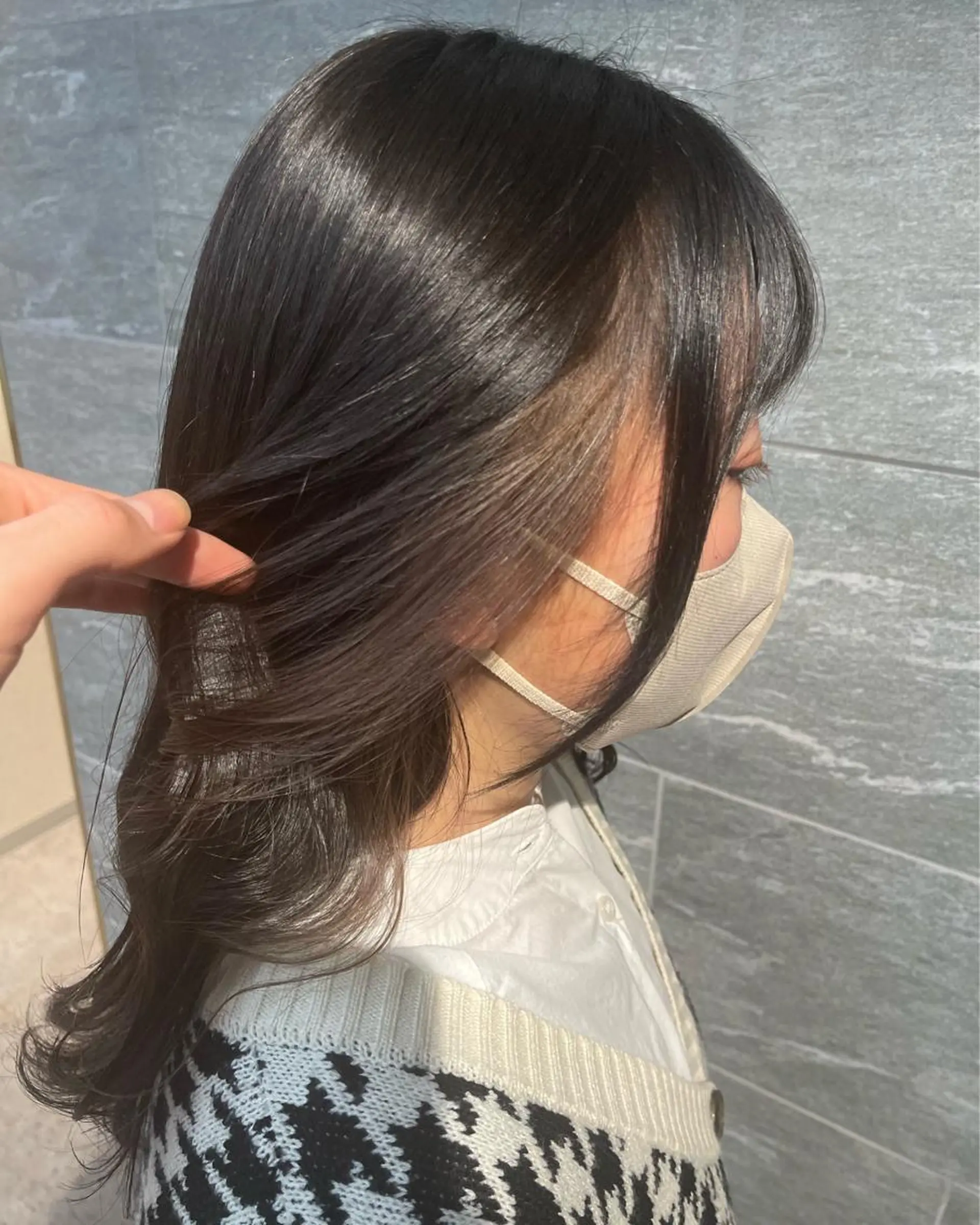 セミロング ヘアアレンジ ヘアカラー レディースカット 募集/今間 海音のヘアスタイル