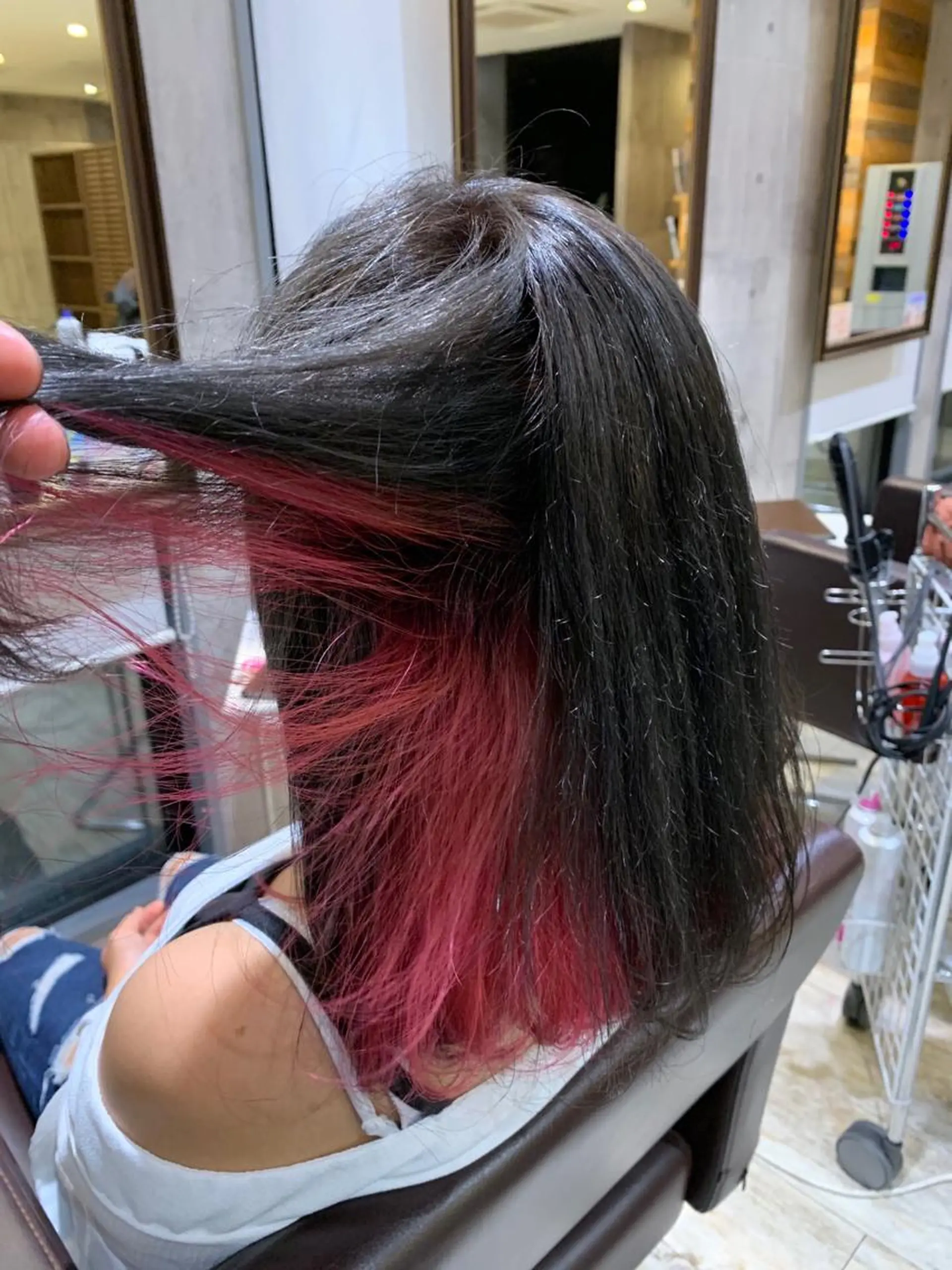 ミディアム カラー パーマ ヘアアレンジ メンズ キッズ ネイル マツエク・マツパ メンズブリーチ ブリーチ ヘアカラー トリートメント EnBlesS西宮 マンツーマン神道有基のヘアスタイル