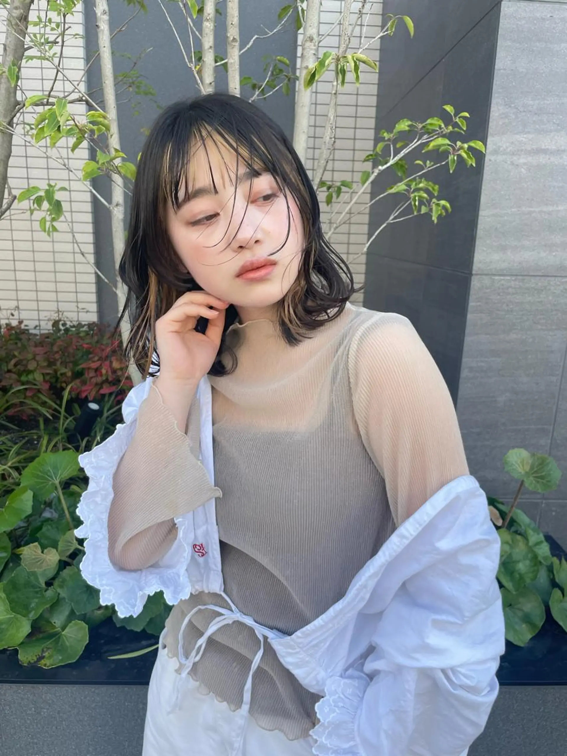 ミディアム カラー レイヤー/高橋 みく /池下/千種のヘアスタイル