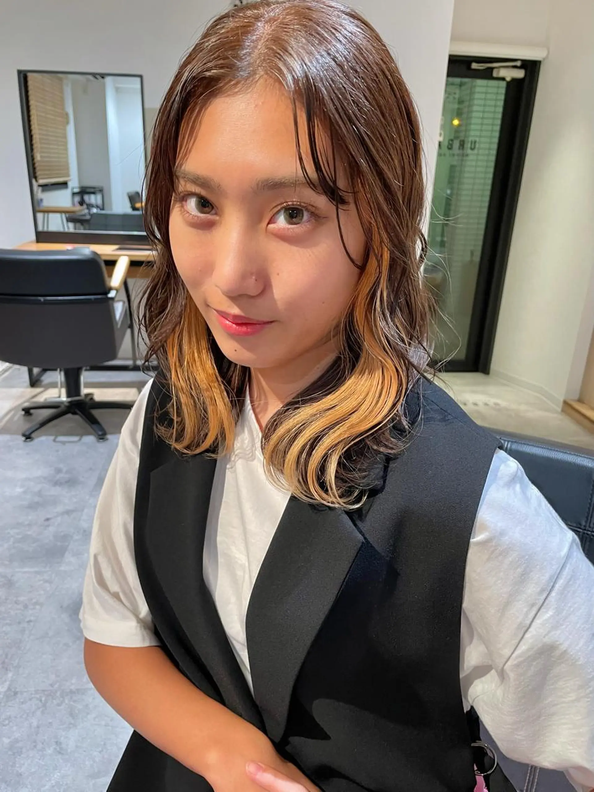 カラー イヤリングカラー miyu 名古屋駅/似合わせのヘアスタイル