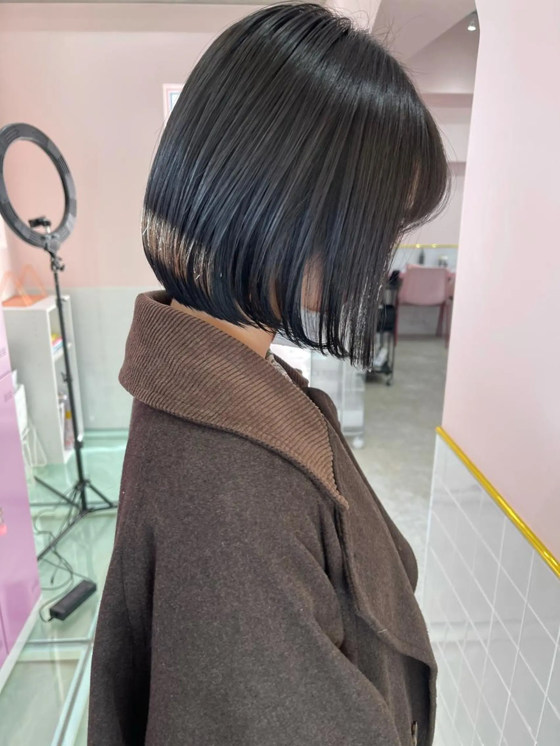 ショート ボブ カット ヘアカラー トリートメント 透明感カラー× レイヤーカット✨高梨のヘアスタイル