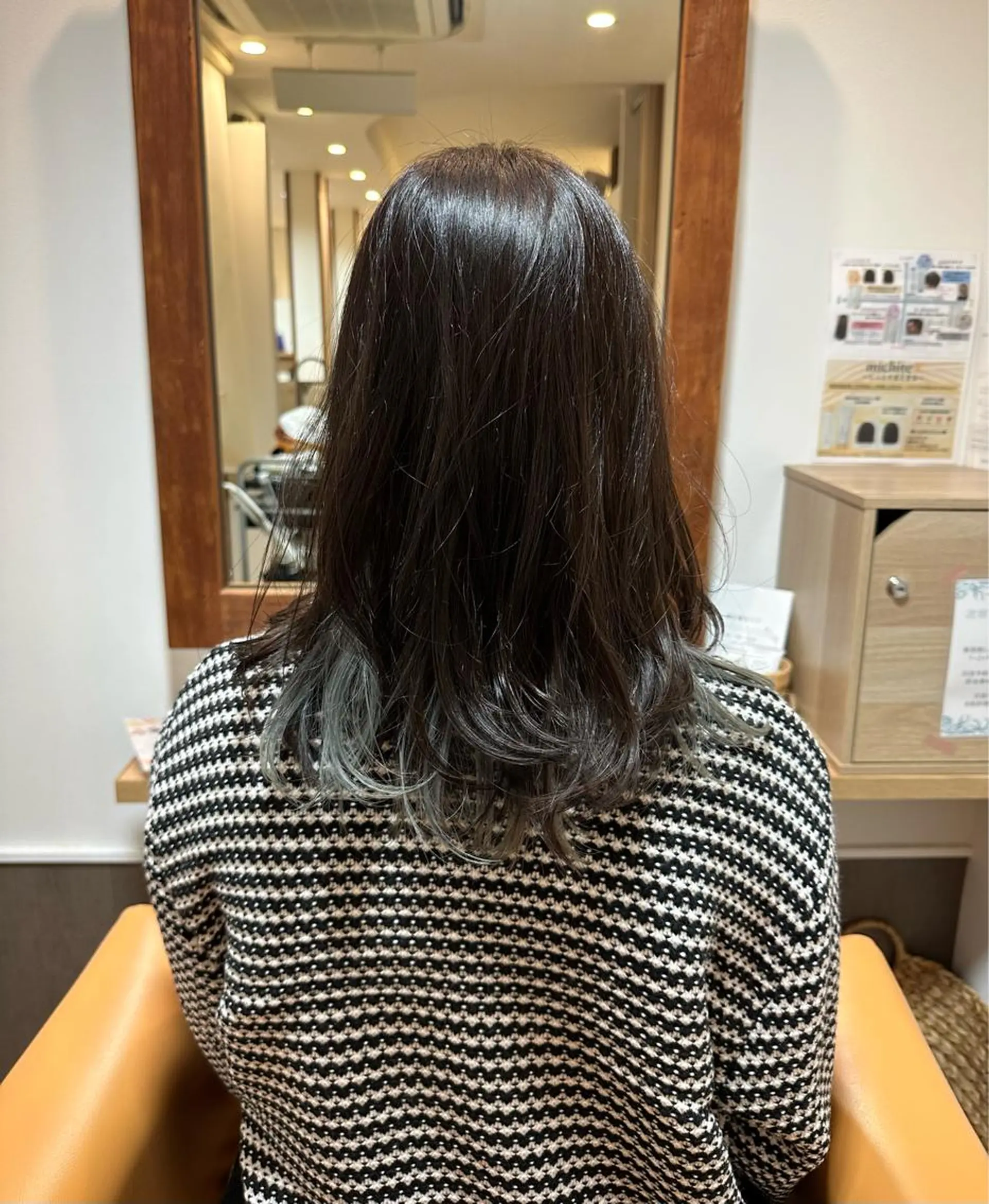 セミロング カラー ヘアカラー トリートメント 田中 泰正のヘアスタイル