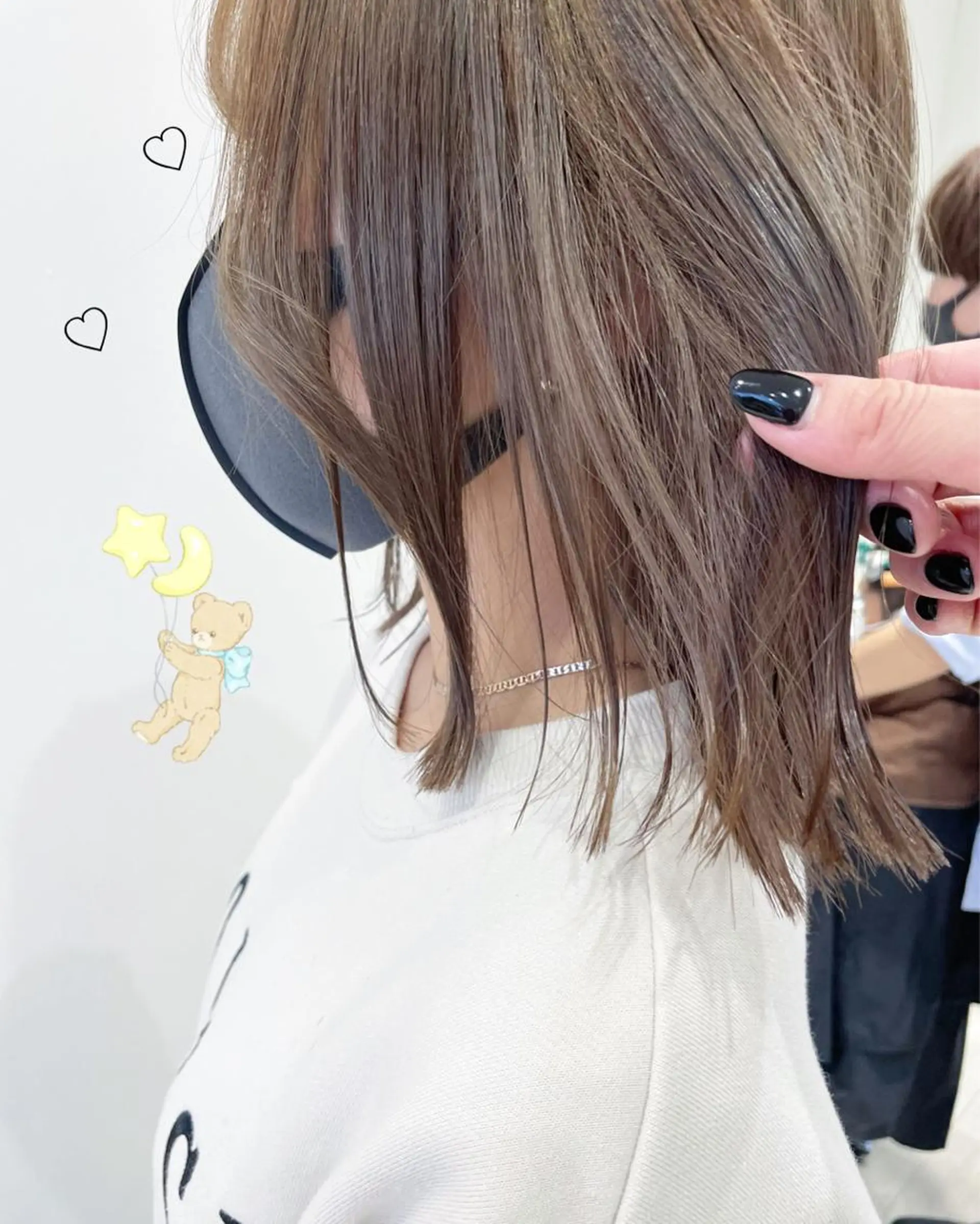 ショート カラー 透明感カラー グレージュ 新宿駅近♡個室 ♡関口三都季🌜のヘアスタイル