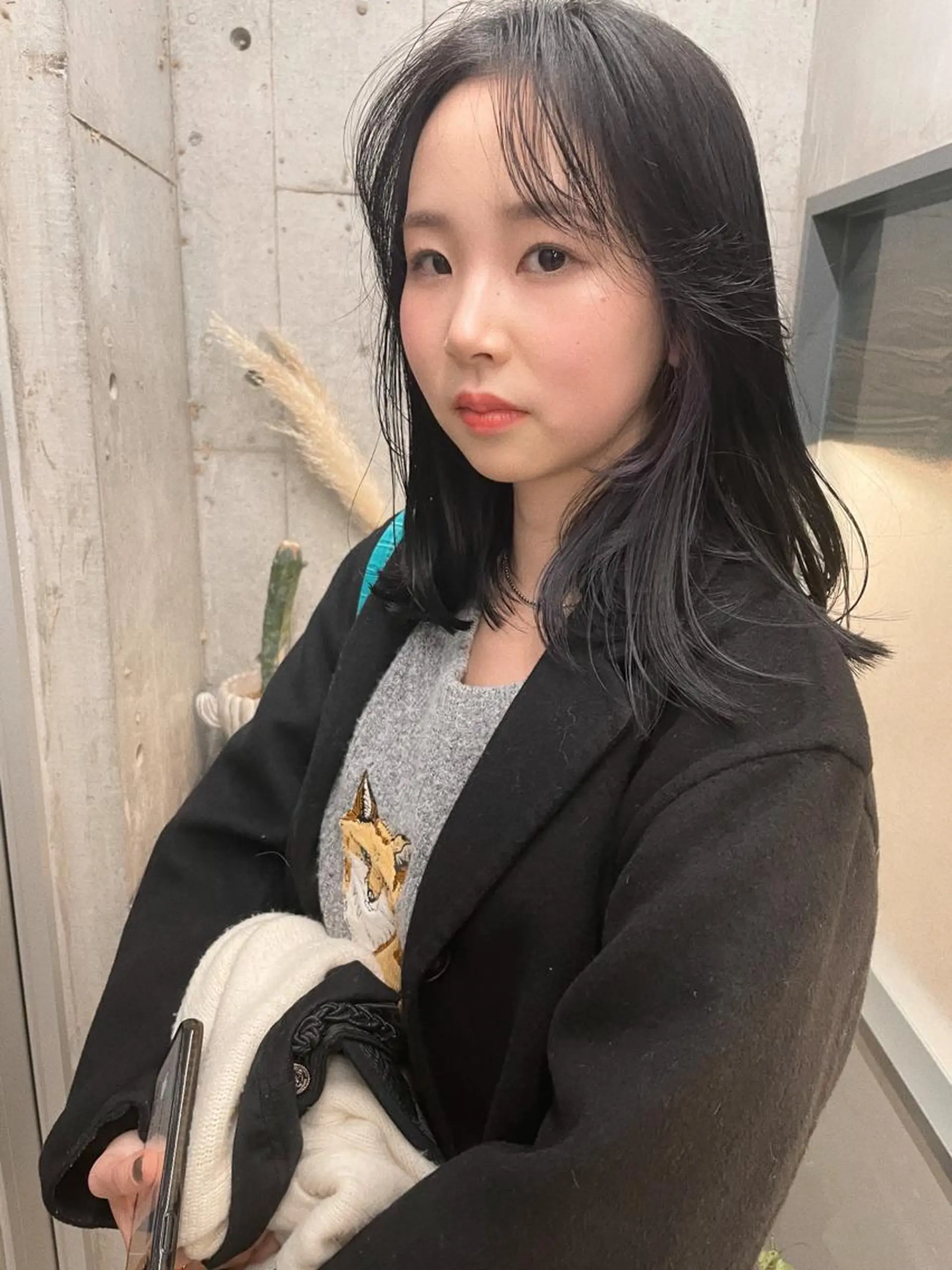 ミディアム カラー カット ヘアカラー トリートメント センスをお届けします 大谷将生infpのヘアスタイル