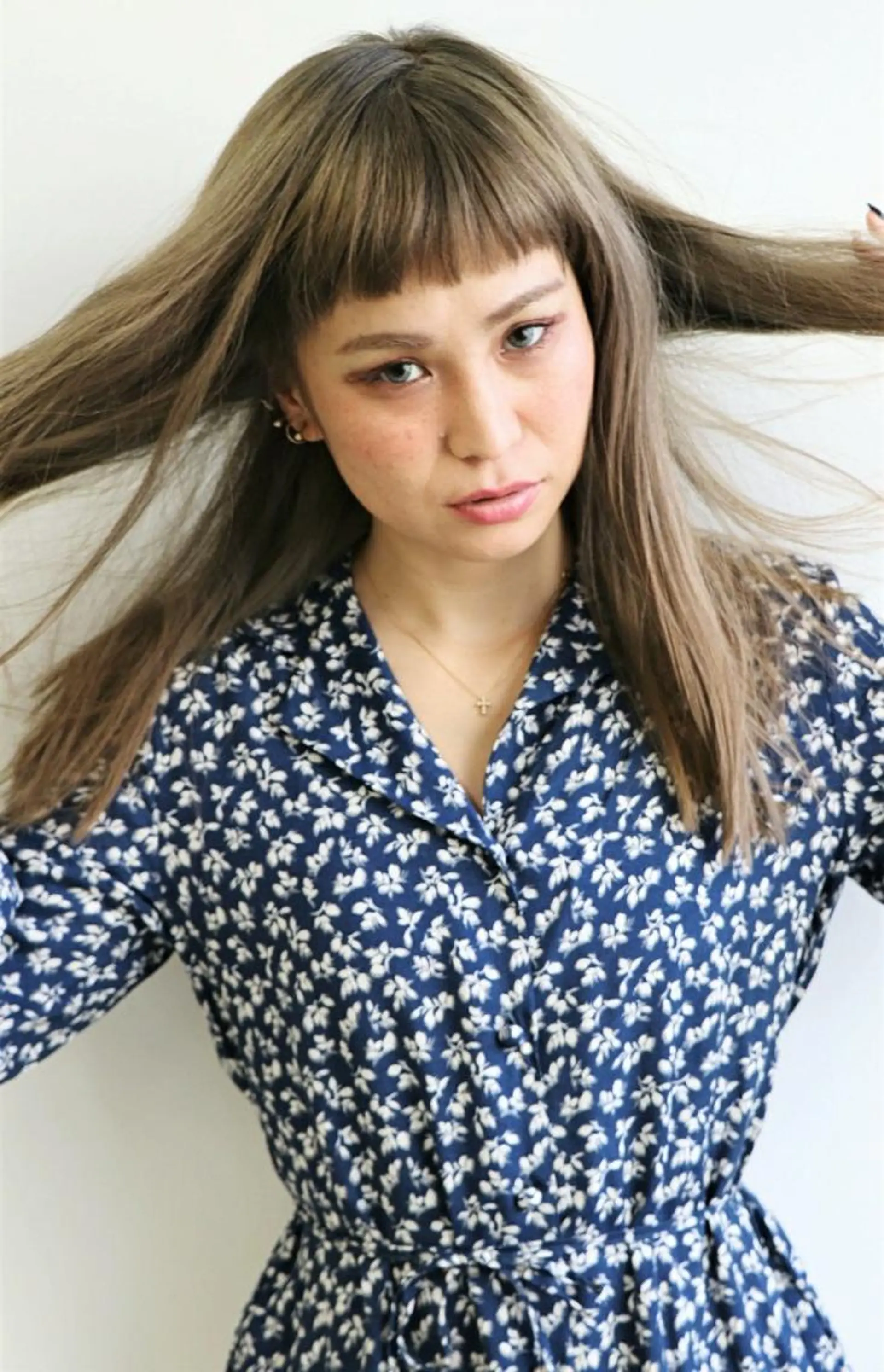 セミロング ヘアカラー トリートメント 徳永 博志のヘアスタイル