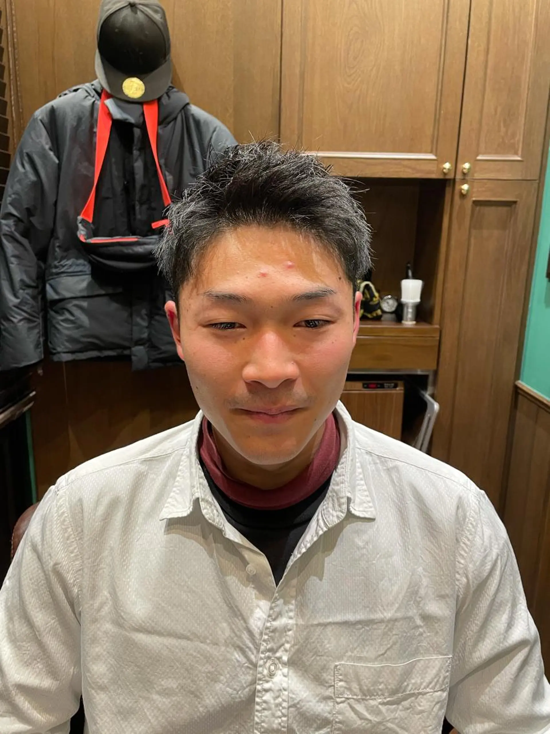 ショート メンズ ビジネス ショートヘア カット指名No1漆原 聡のヘアスタイル