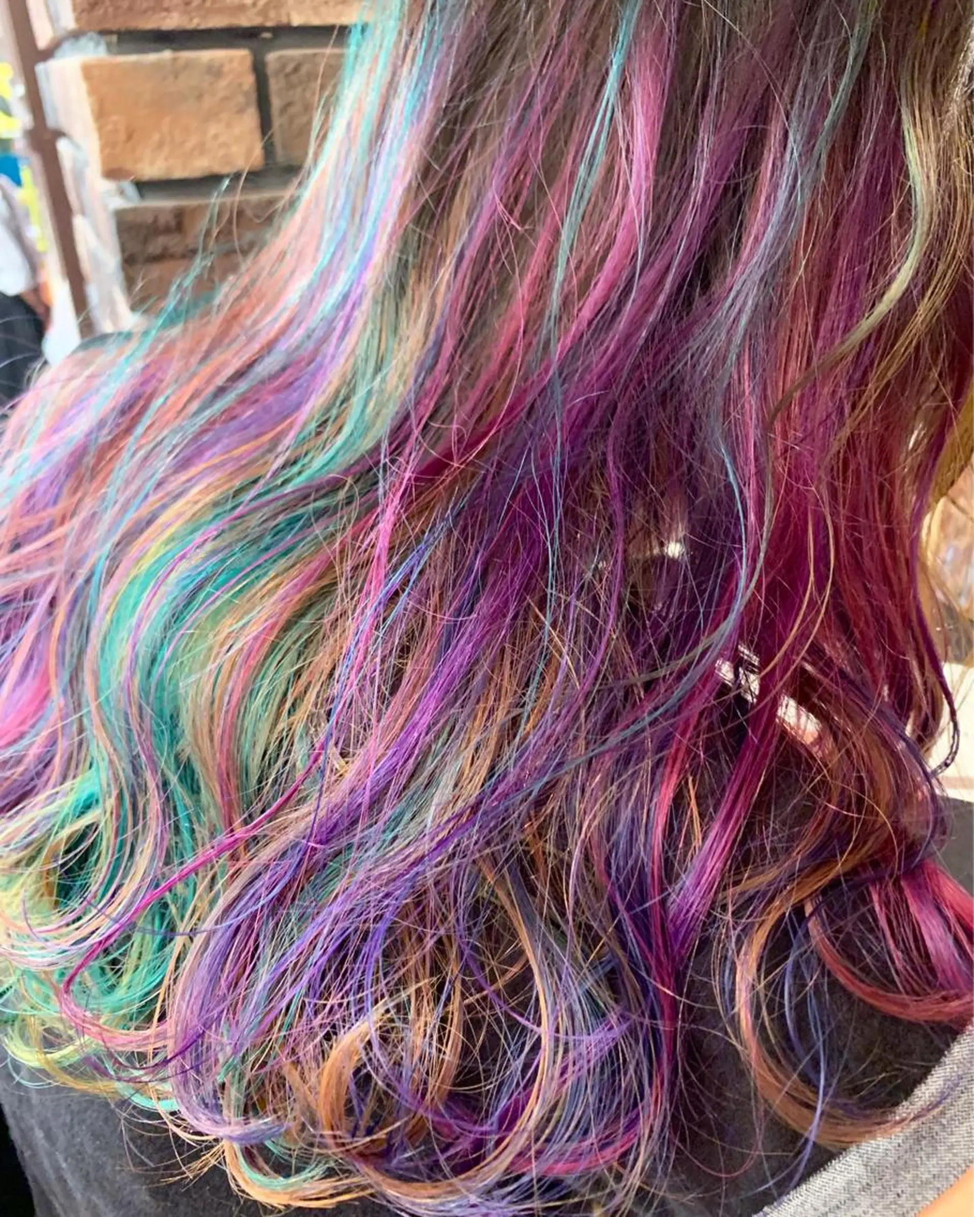 ロング カラー ピンクベージュ/新潟 万代/高橋桃葉🍑のヘアスタイル