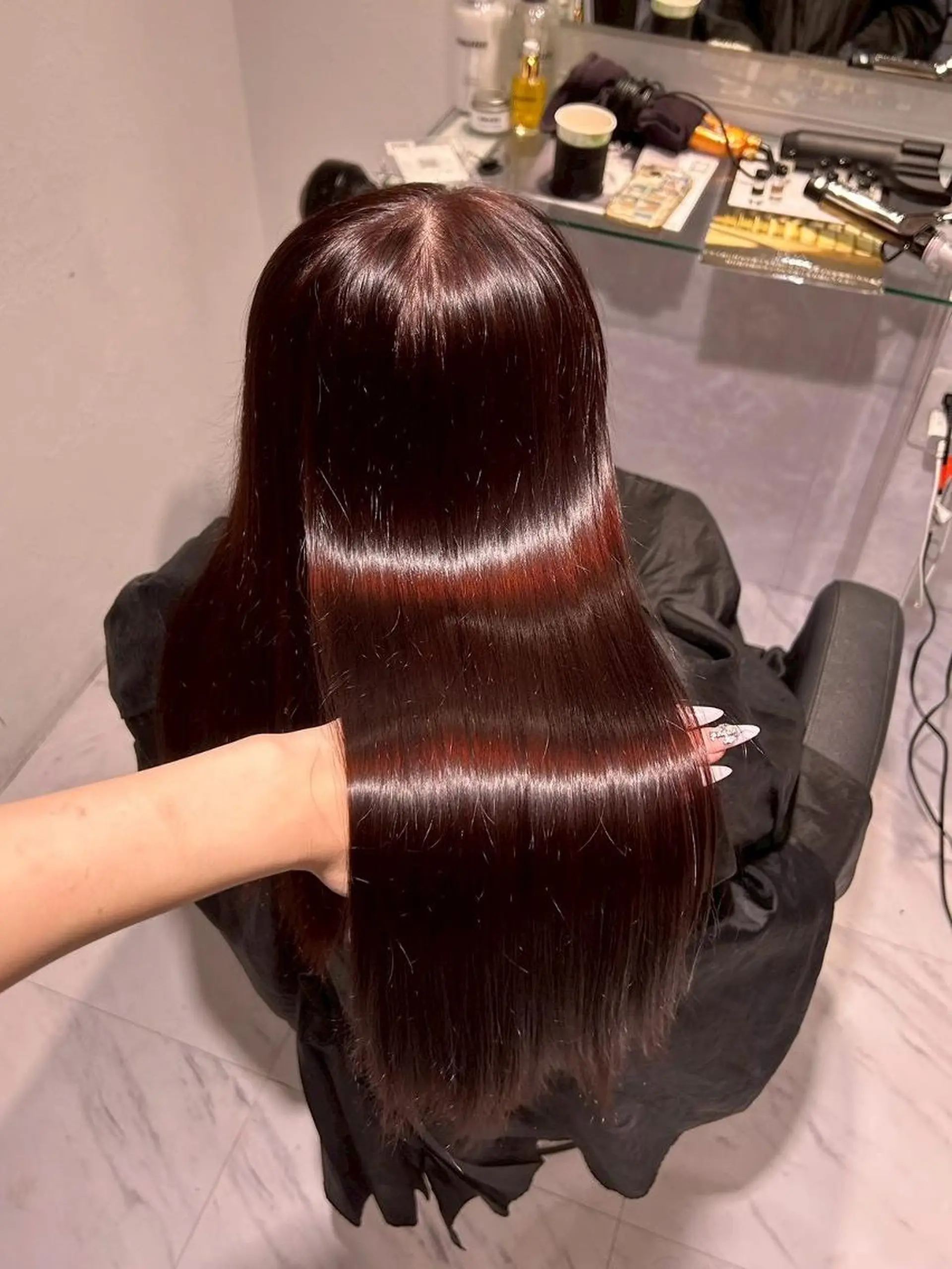 カラー ヘアカラー トリートメント ヘッドスパ ヘアセット 艶質感🫧透明感 銀座美容室のヘアスタイル