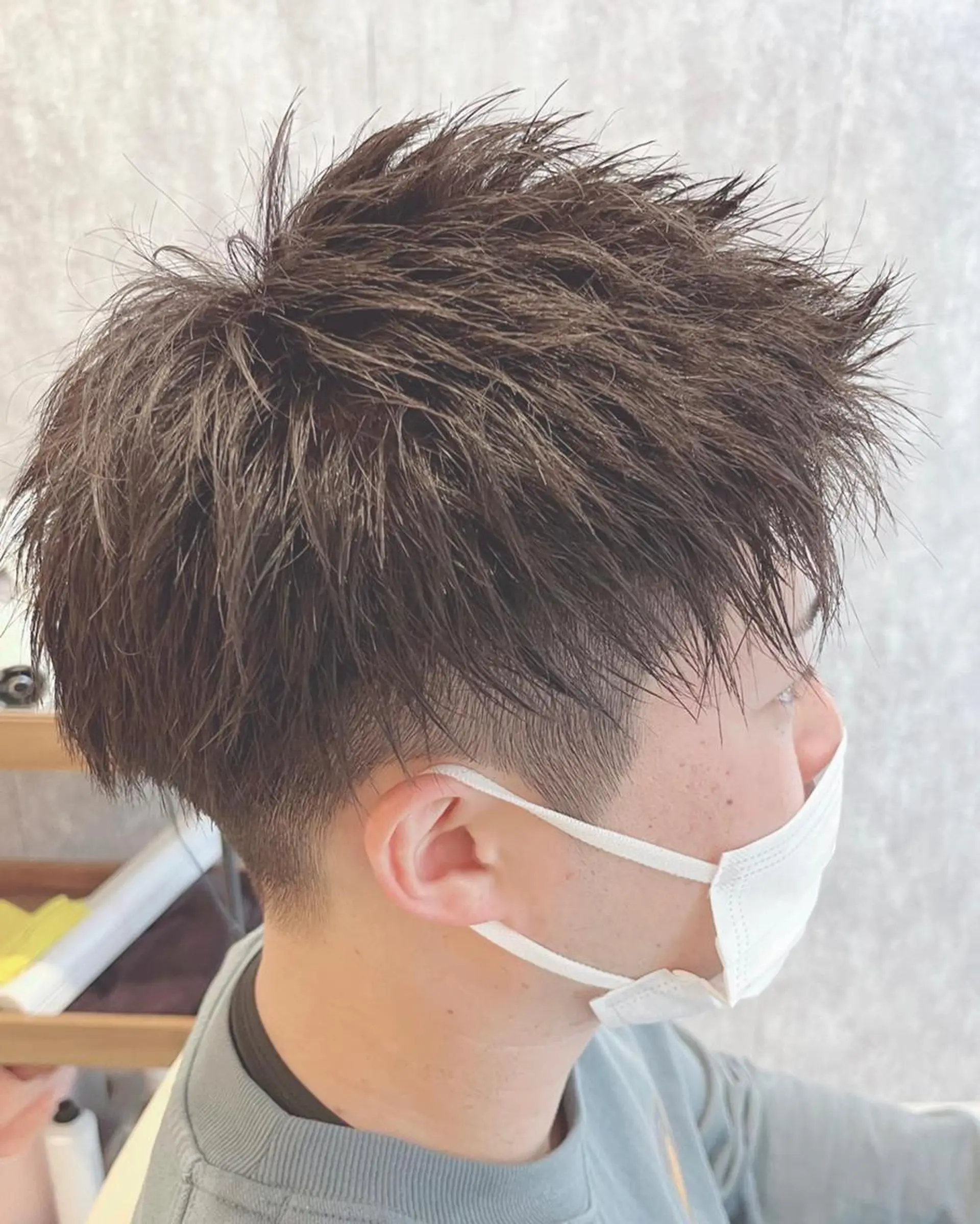 ショート カラー メンズ 学生(メンズ向け) メンズショート ツーブロック 黒髪 外国人風カラー 🌿ヤマグチ ユウキ🌿のヘアスタイル