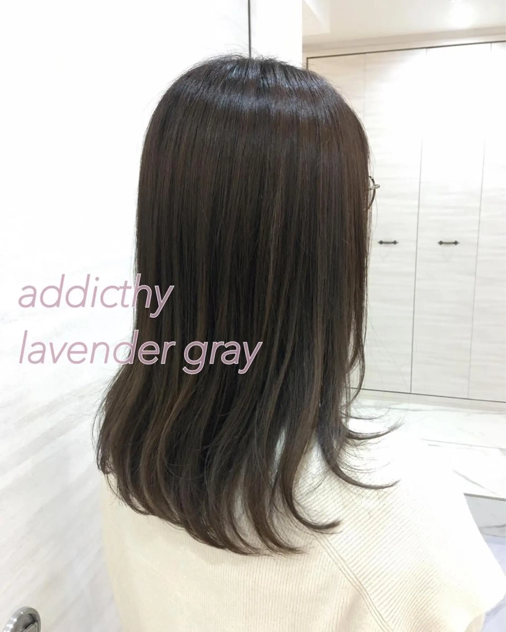 ロング カラー アディクシーカラー カット ヘアカラー トリートメント 斉藤 貴也のヘアスタイル