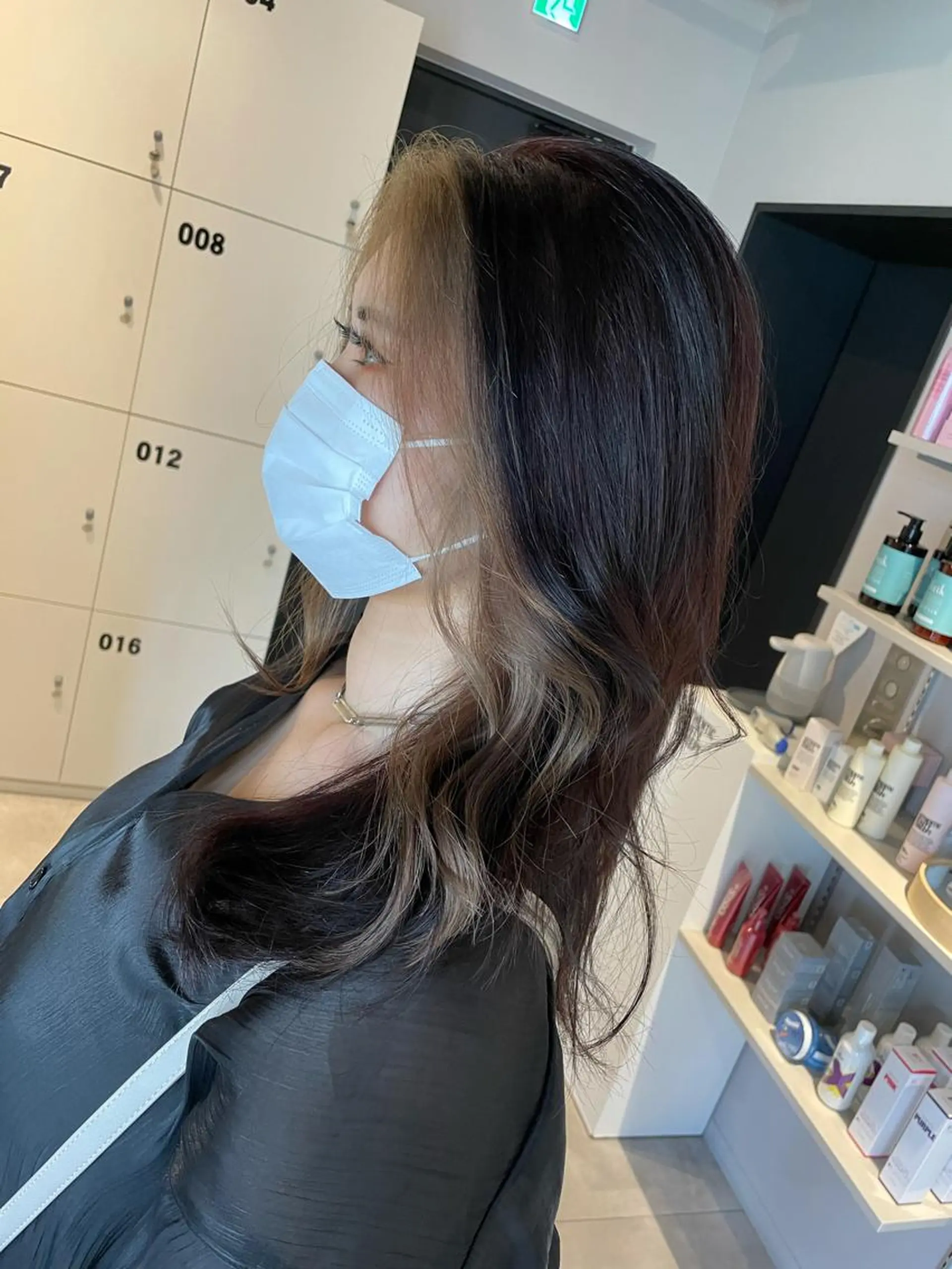 セミロング カラー カット ヘアカラー トリートメント レイヤー×髪質改善 ×透明感/杉田 圭のヘアスタイル