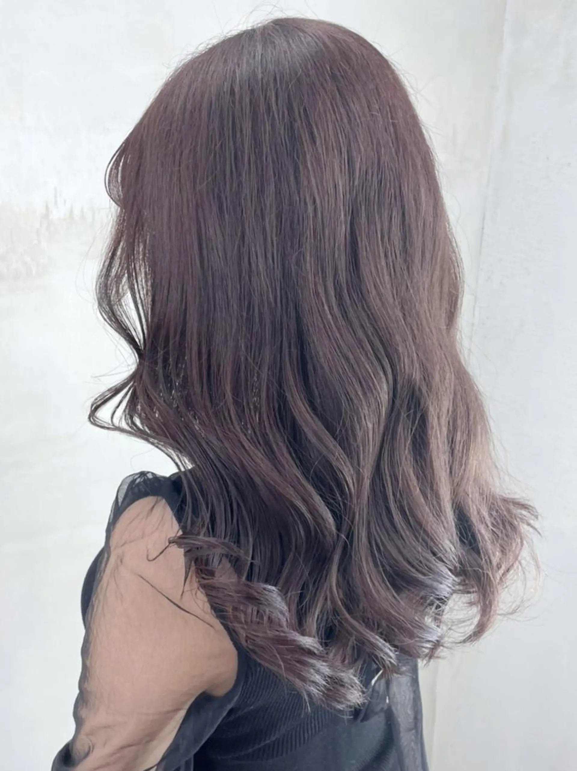 ミディアム カラー パーマ ヘアアレンジ グレージュ ラベンダーカラー ラベンダーグレージュ ラベンダーグレー ITbyALBUM 中野店のヘアスタイル
