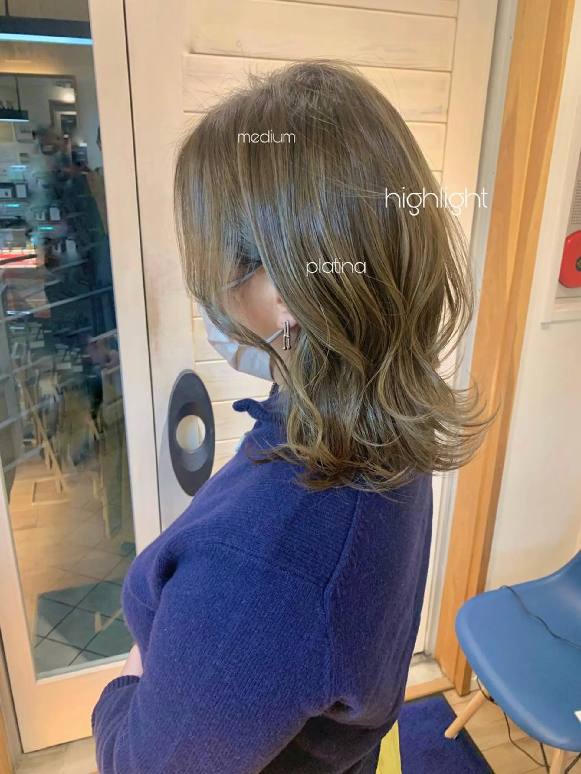 ミディアム カラー 透明感カラー 艶ベージュ/オリーブ カラー🫒airiのヘアスタイル