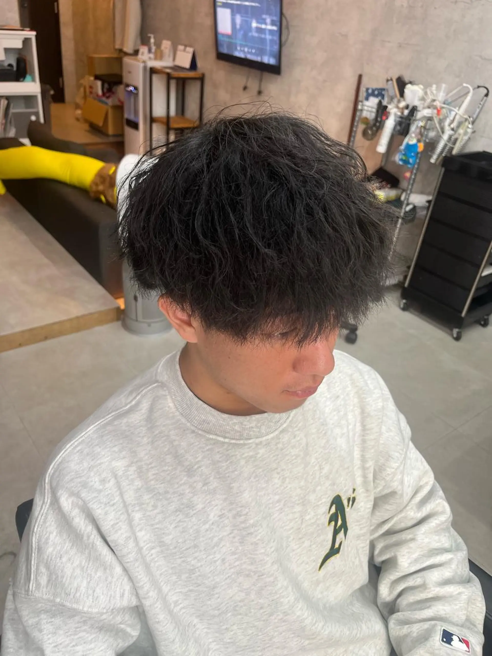 ショート メンズ カット パーマ トリートメント 鹿児島 TSUBASAのヘアスタイル