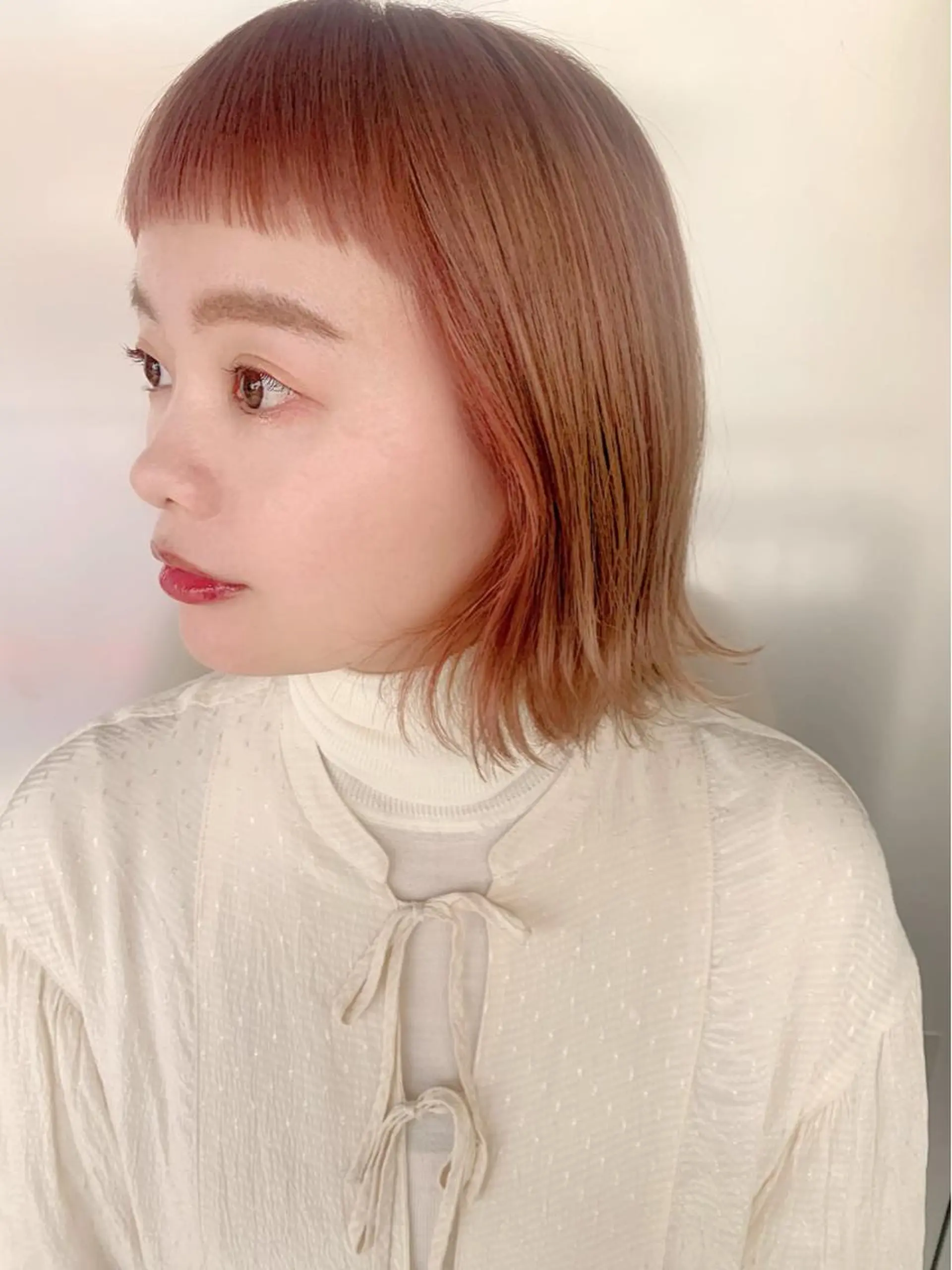 ミディアム カラー ヘアアレンジ ヘアカラー rico_by ヘアとアイブロウの眉毛・アイブロウイメージ