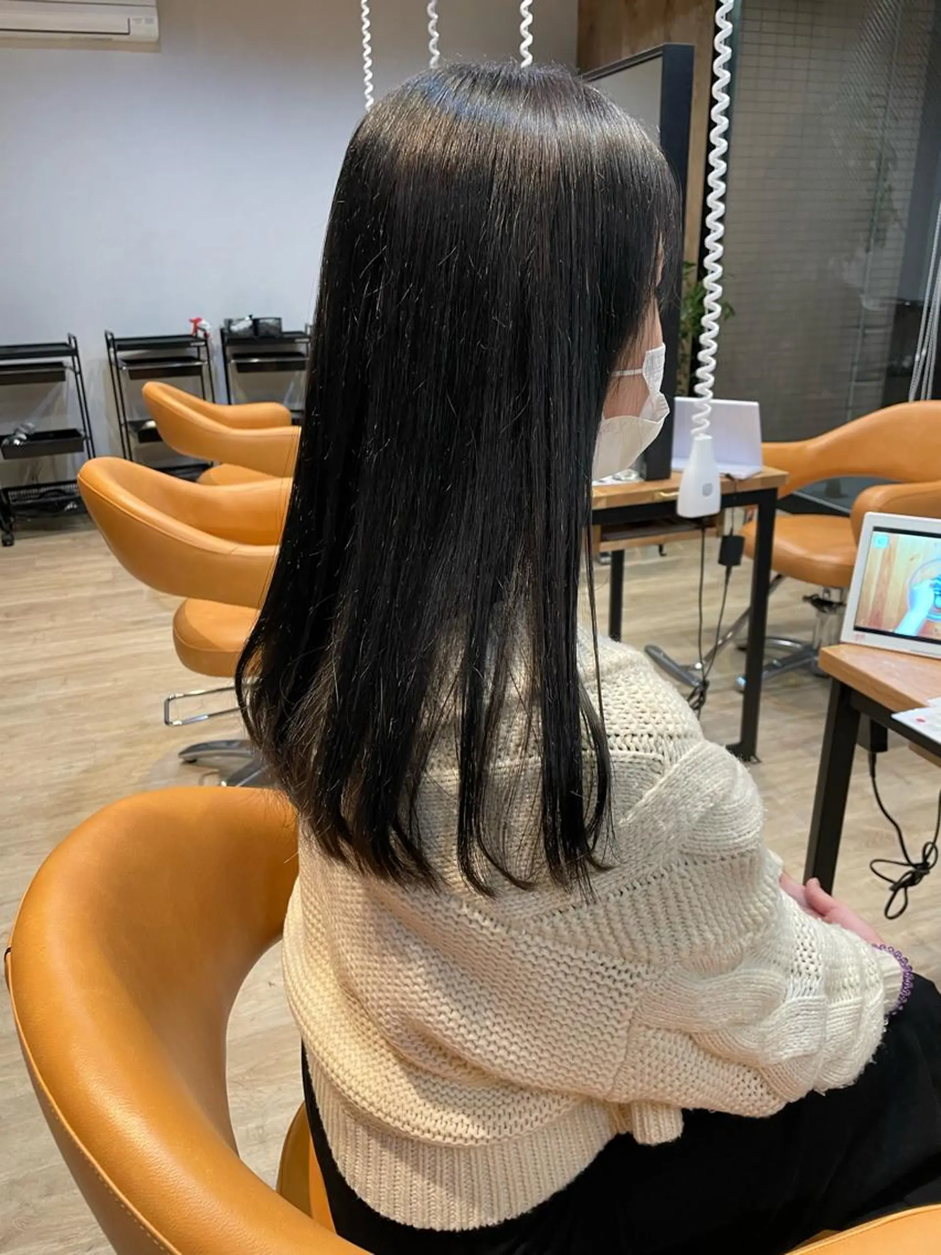ロング カラー グレージュ トリートメント 髪質改善/ブリーチ 田代 龍我のヘアスタイル