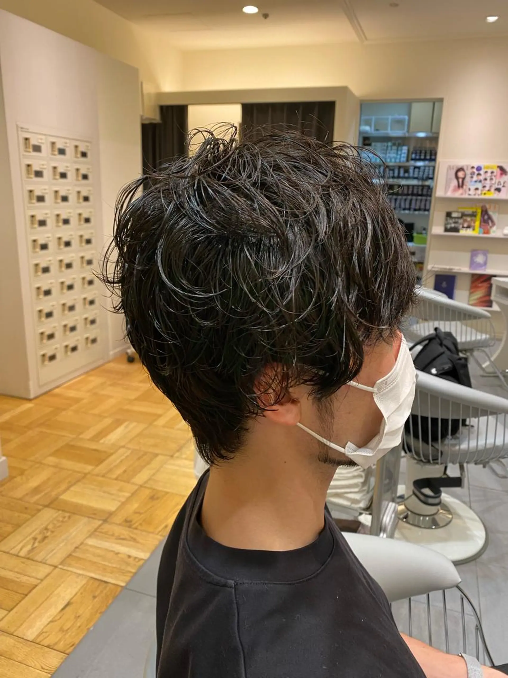 メンズ メンズパーマ コテ巻きパーマ 阪上 沙織のヘアスタイル