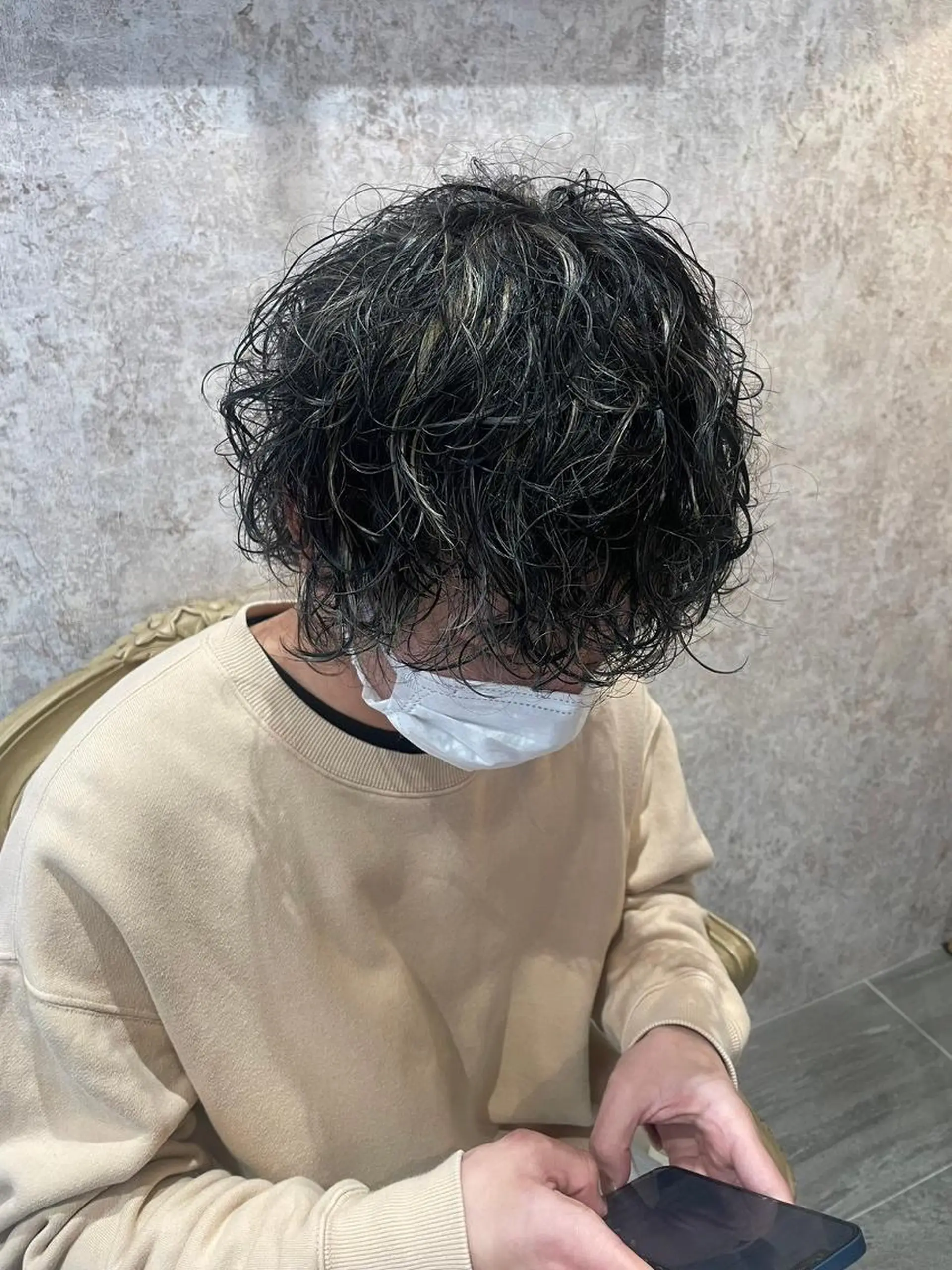 パーマ メンズ ショート メンズパーマ ツイストスパイラルパーマ スパイラルパーマ Earth Yuhiのヘアスタイル