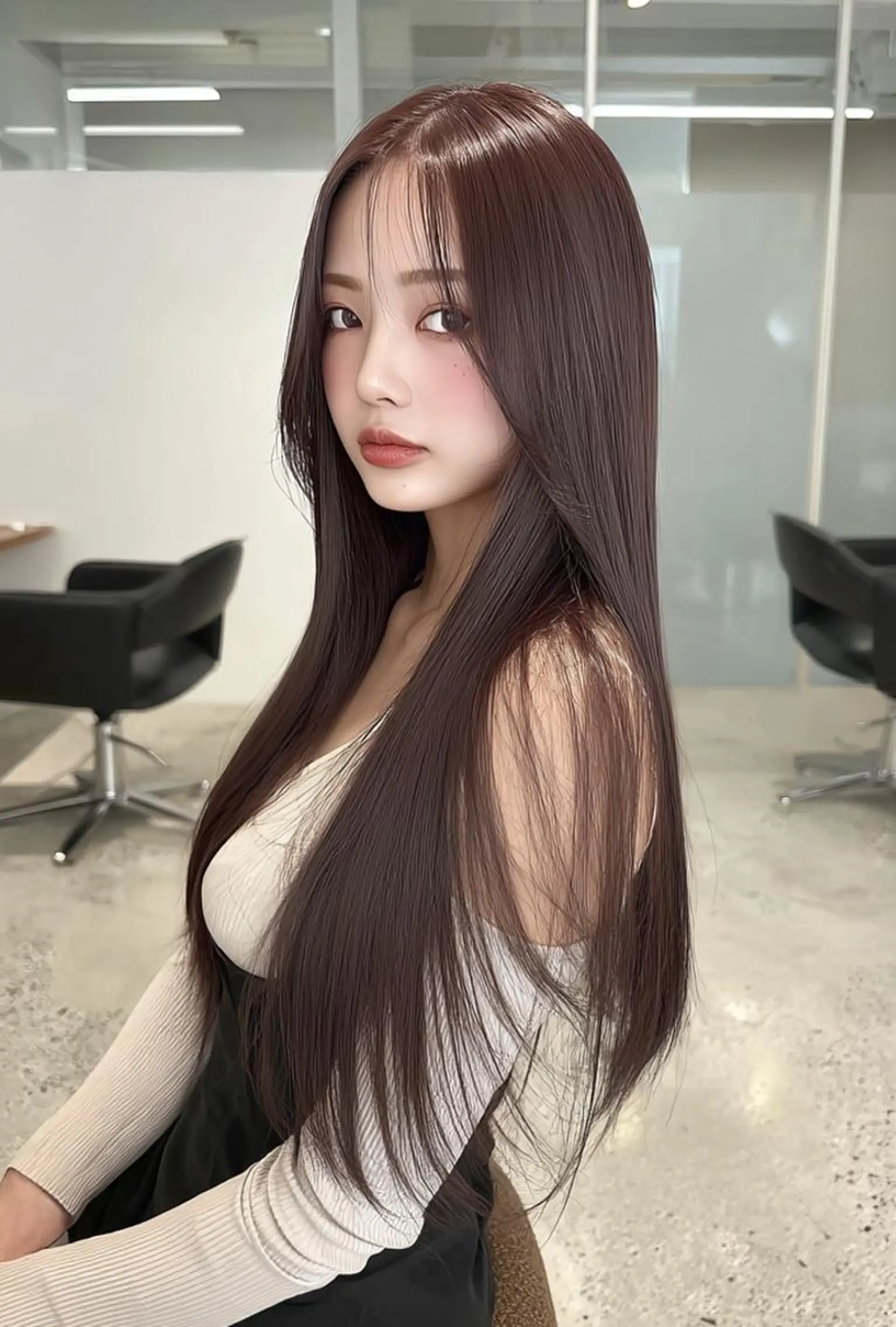 ロング 髪質改善 縮毛矯正 カット 縮毛矯正 美髪メニュー特化✨️ ひなののヘアスタイル