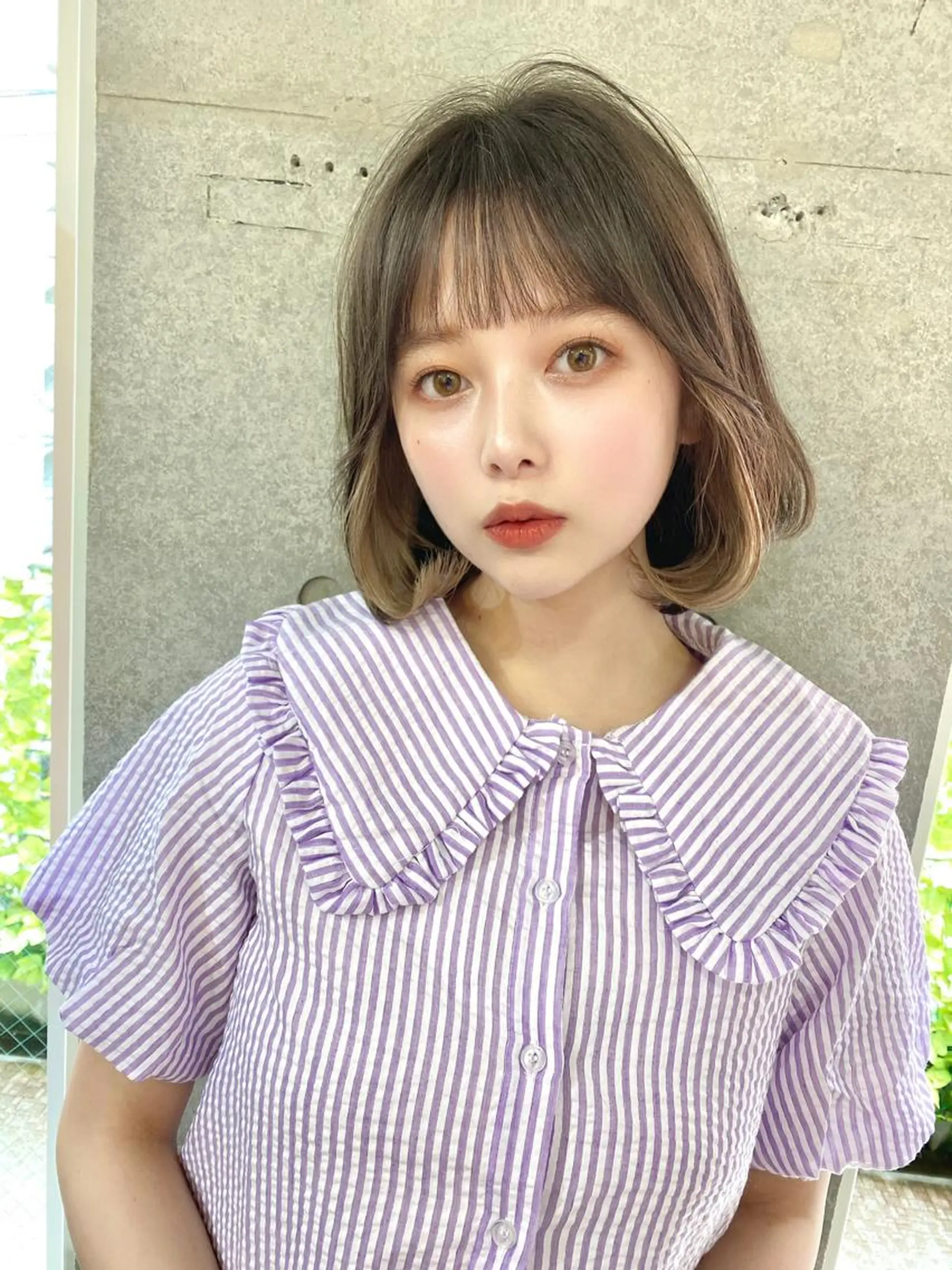 ミディアム カラー 似合わせレイヤー 🇰🇷荒木洋文のヘアスタイル