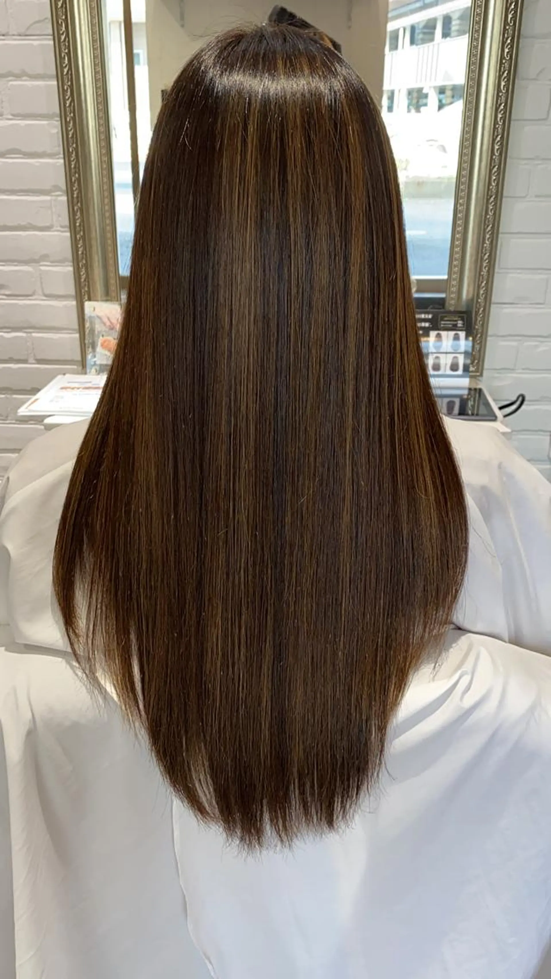 ロング 髪質改善 トリートメント 酸熱トリートメント Renatus店長 金子裕美のヘアスタイル